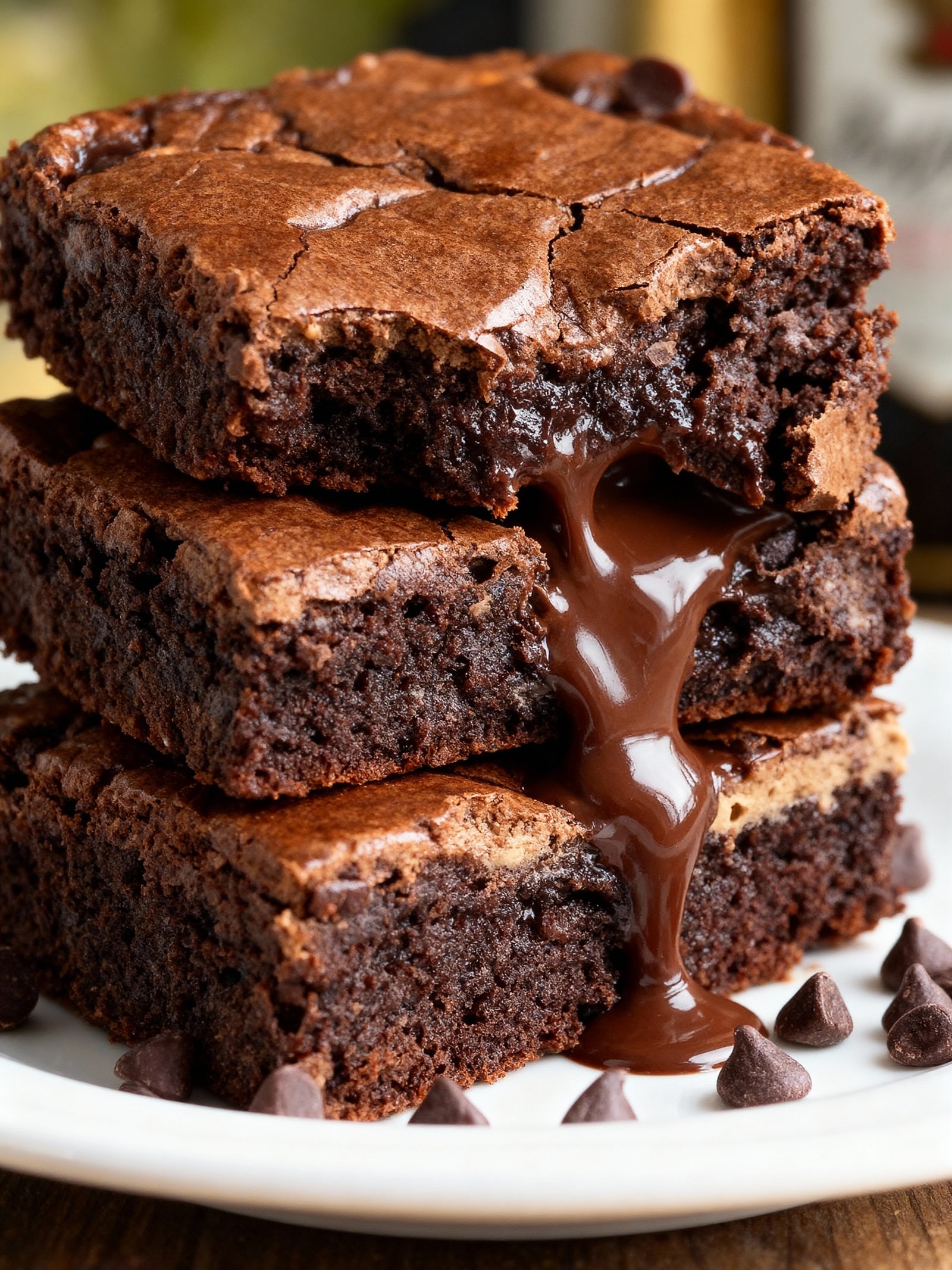 Baileys Irish Cream Brownies finished