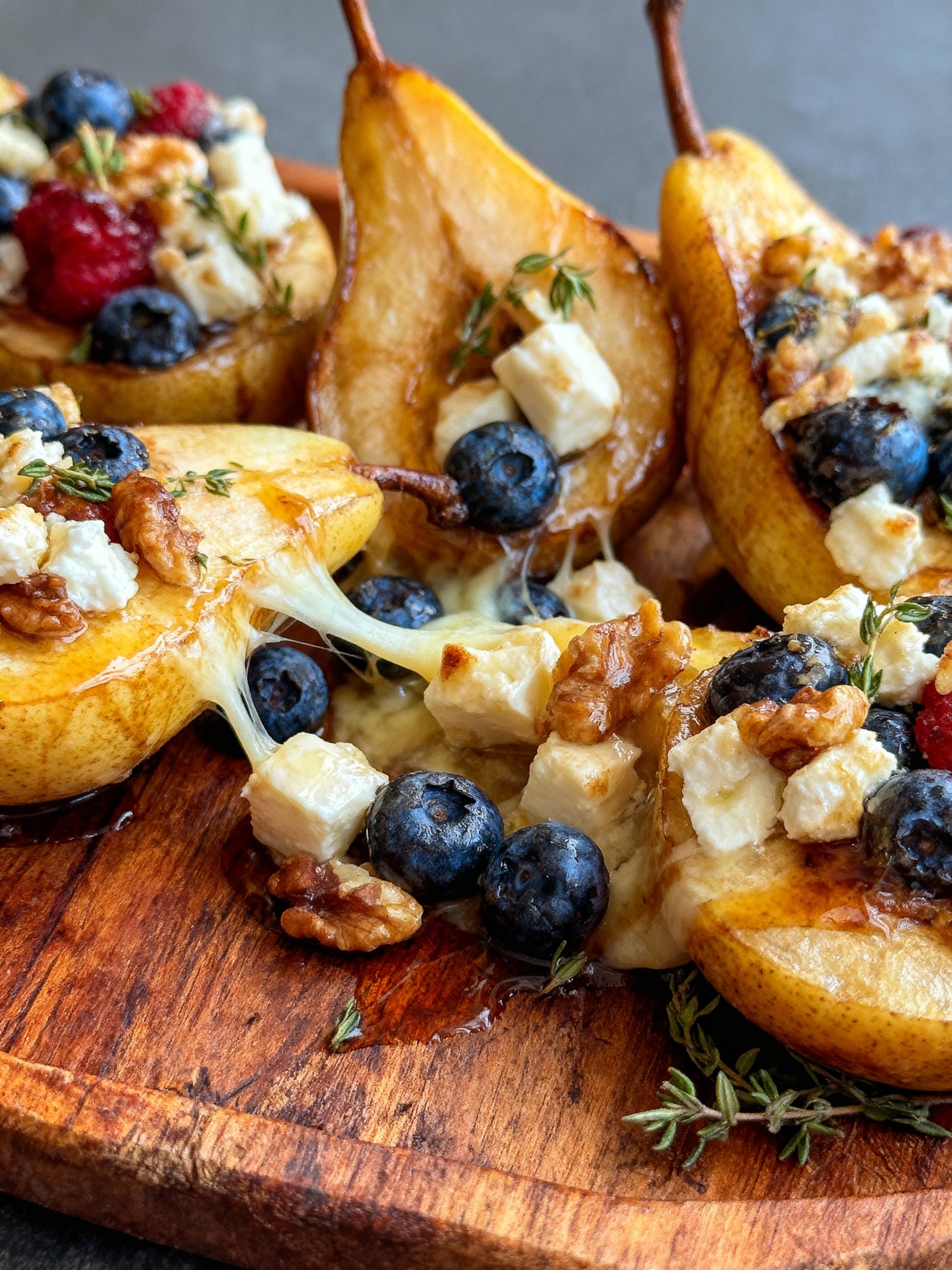 Baked Pears with Berries finished