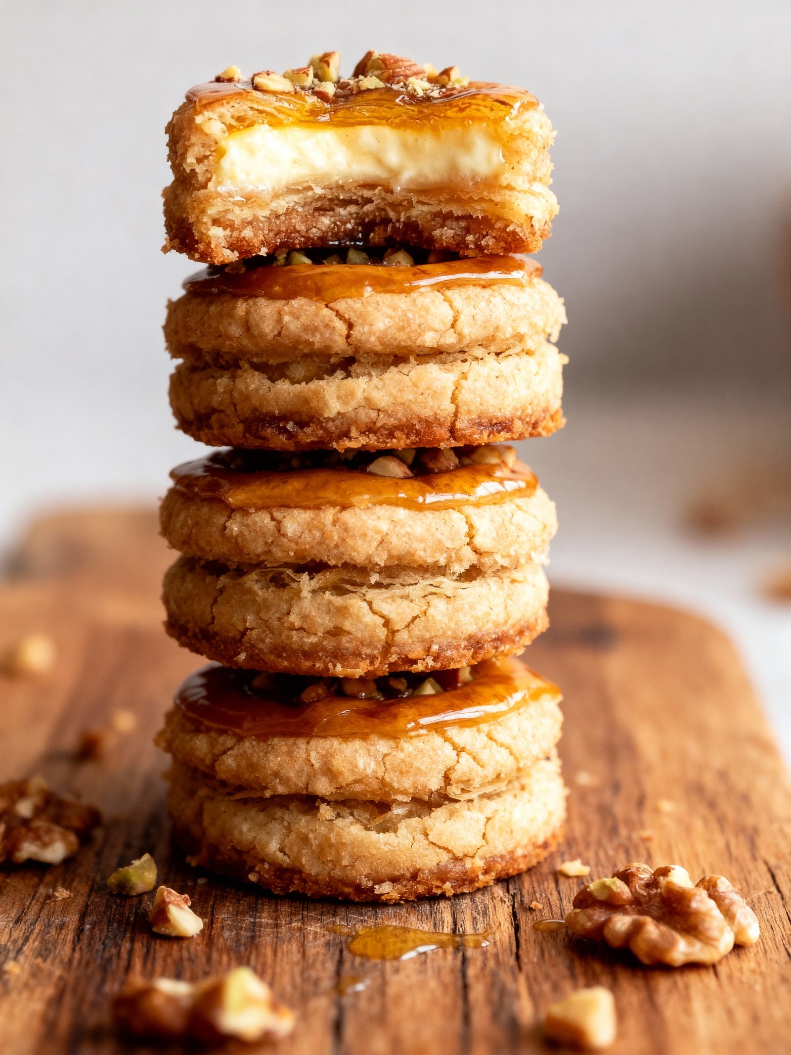 Baklava Cream Sandwich Cookies finished