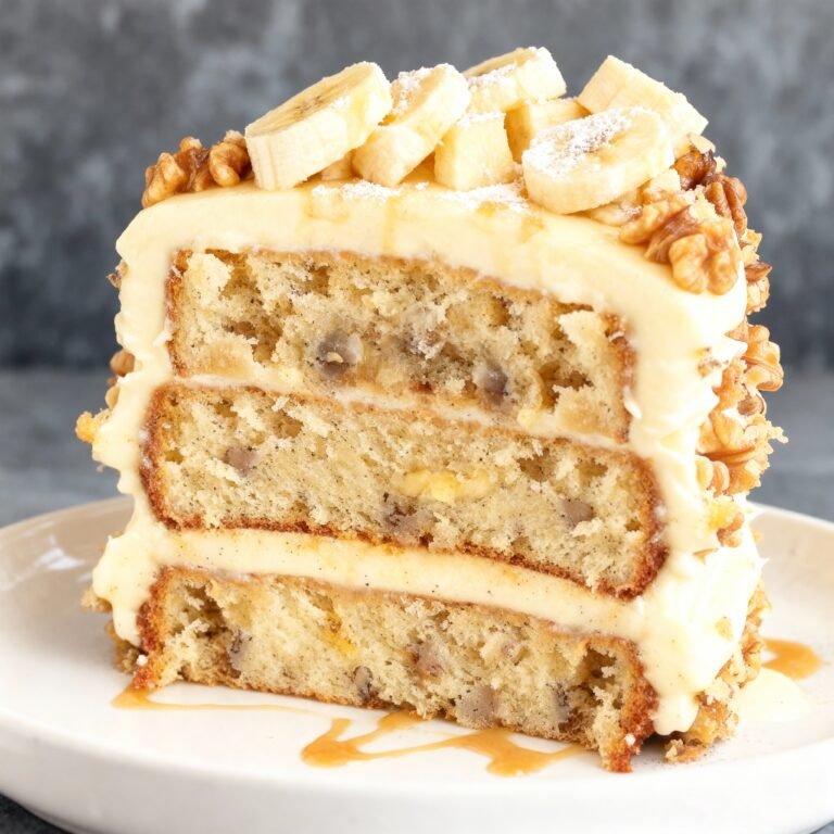Banana Walnut Dream Cake Recipe