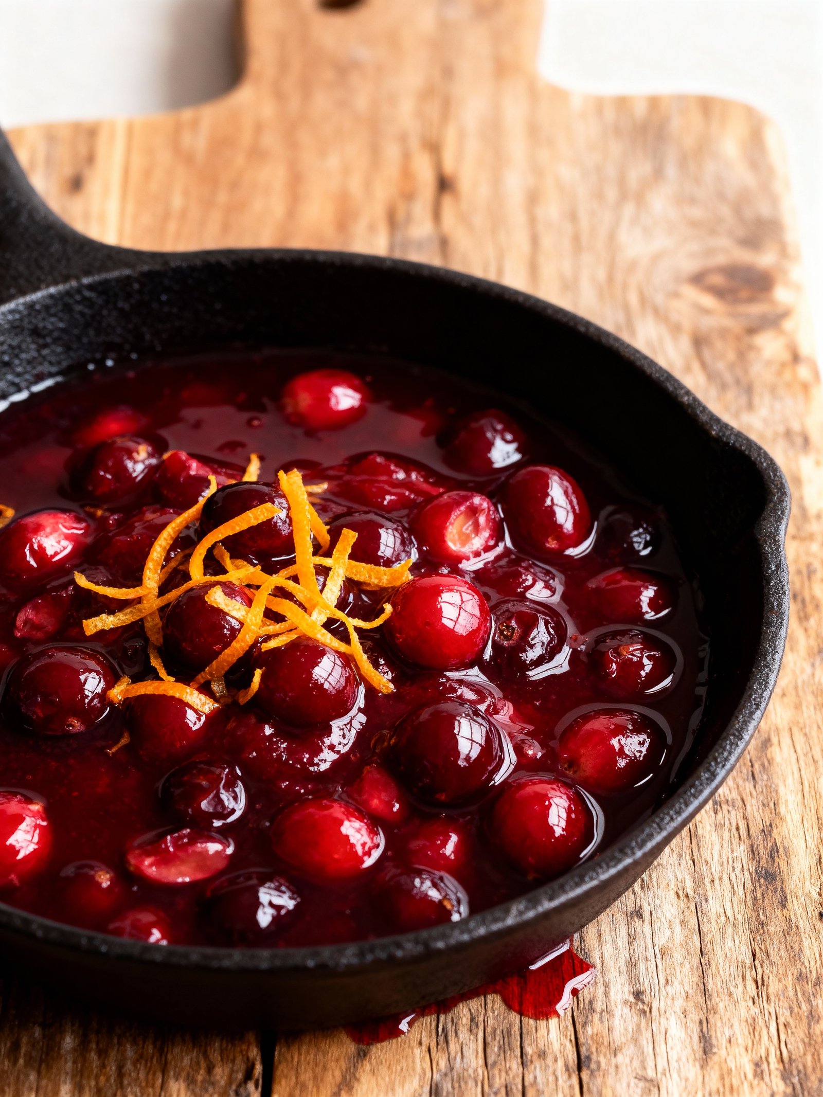 The BEST Cranberry Sauce finished
