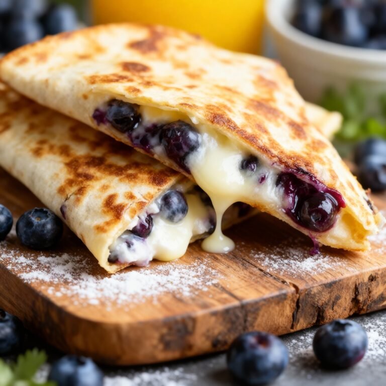 Breakfast Blueberry Quesadillas Recipe