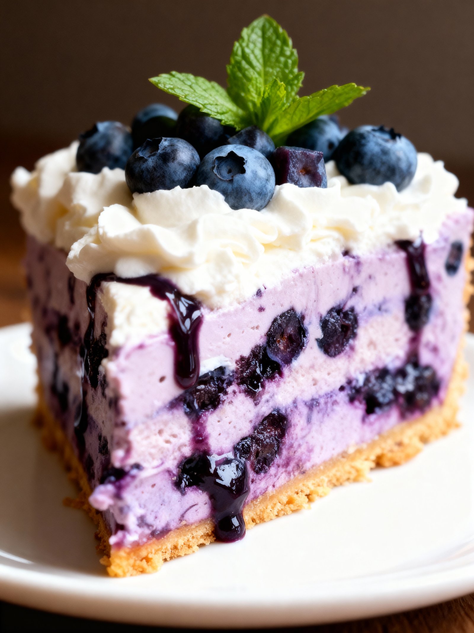 Blueberry Dream Cheesecake finished
