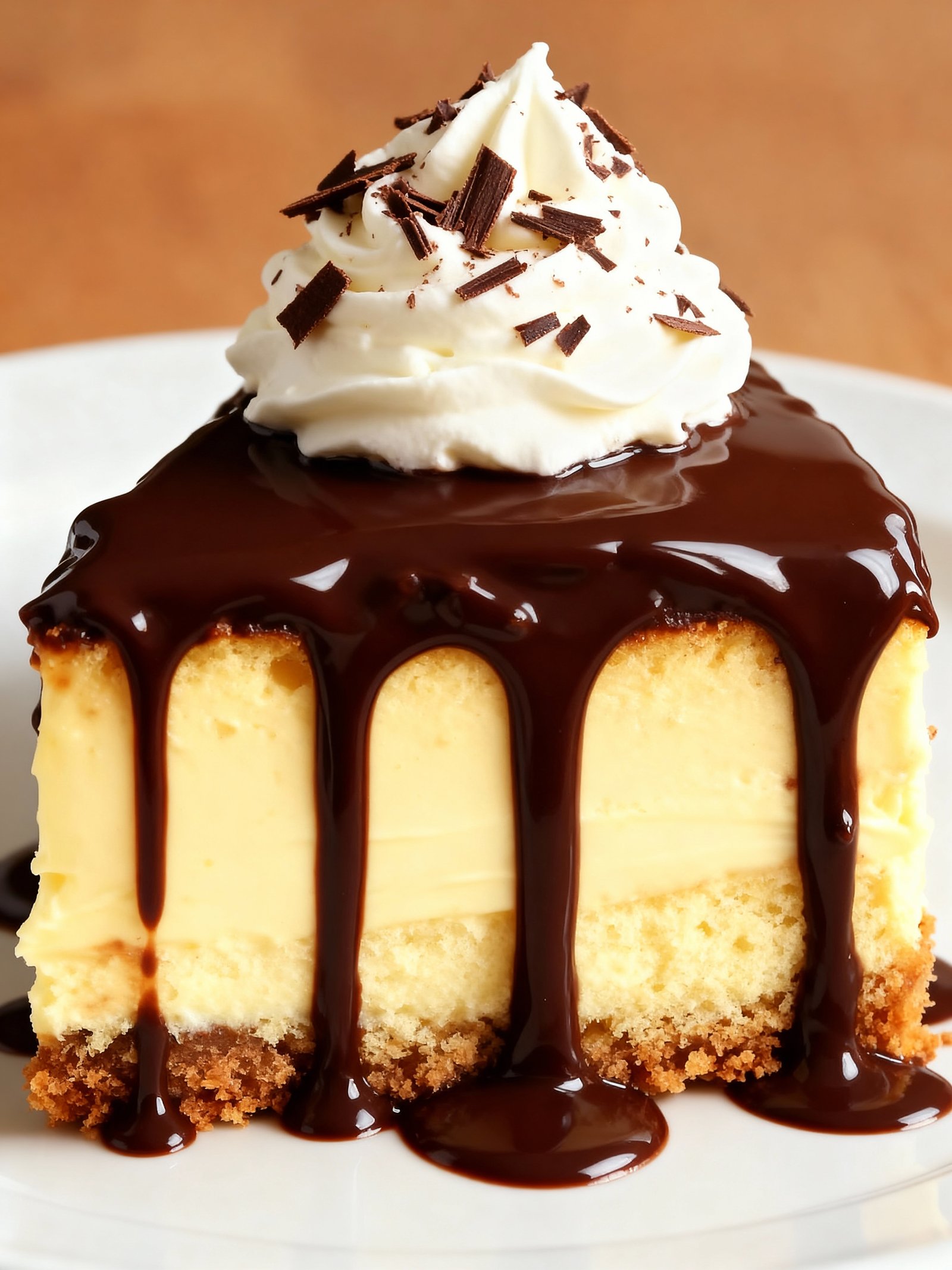 Boston Cream Pie Cheesecake finished