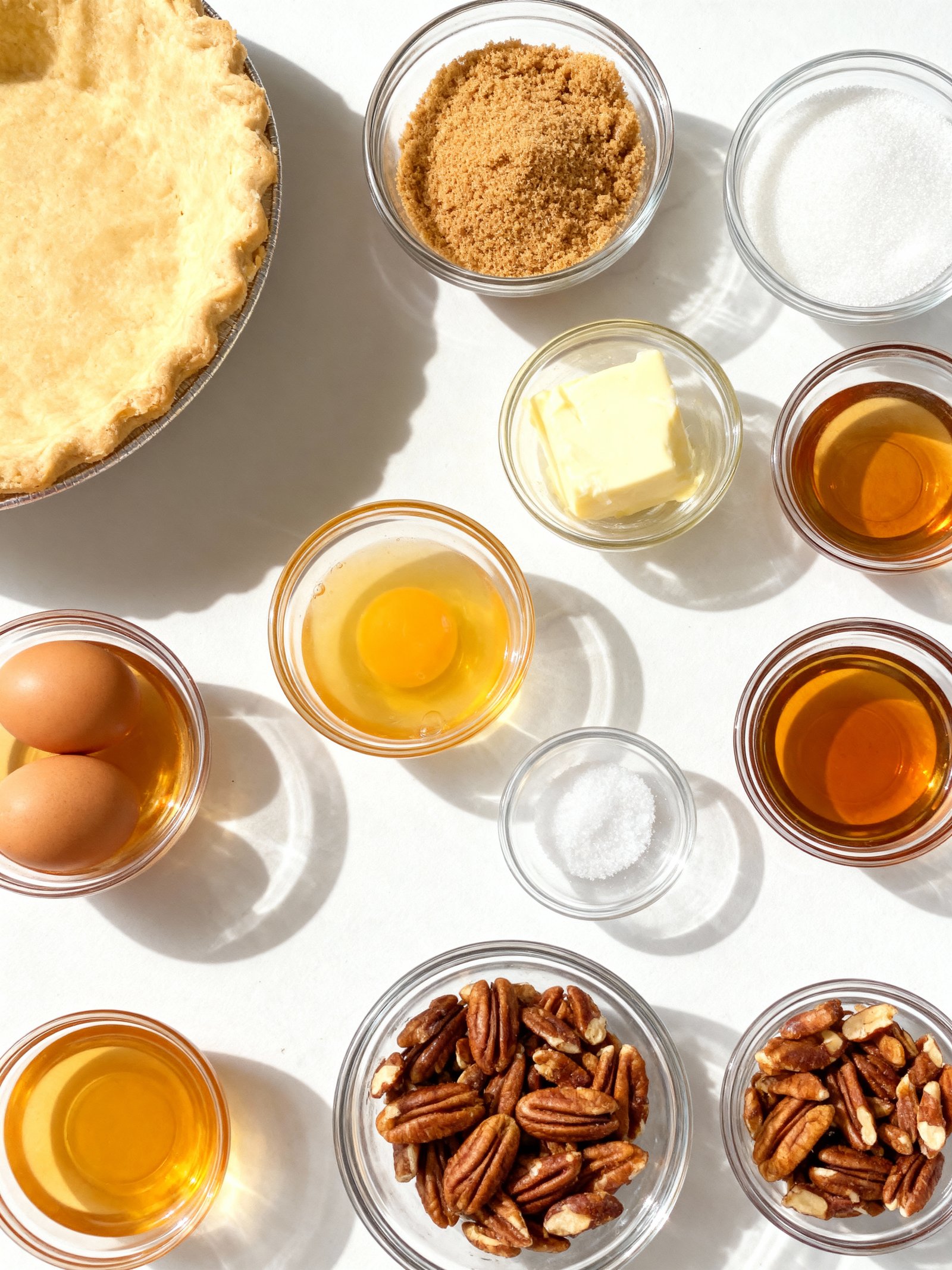 Brown Sugar Pecan Pie ingredients