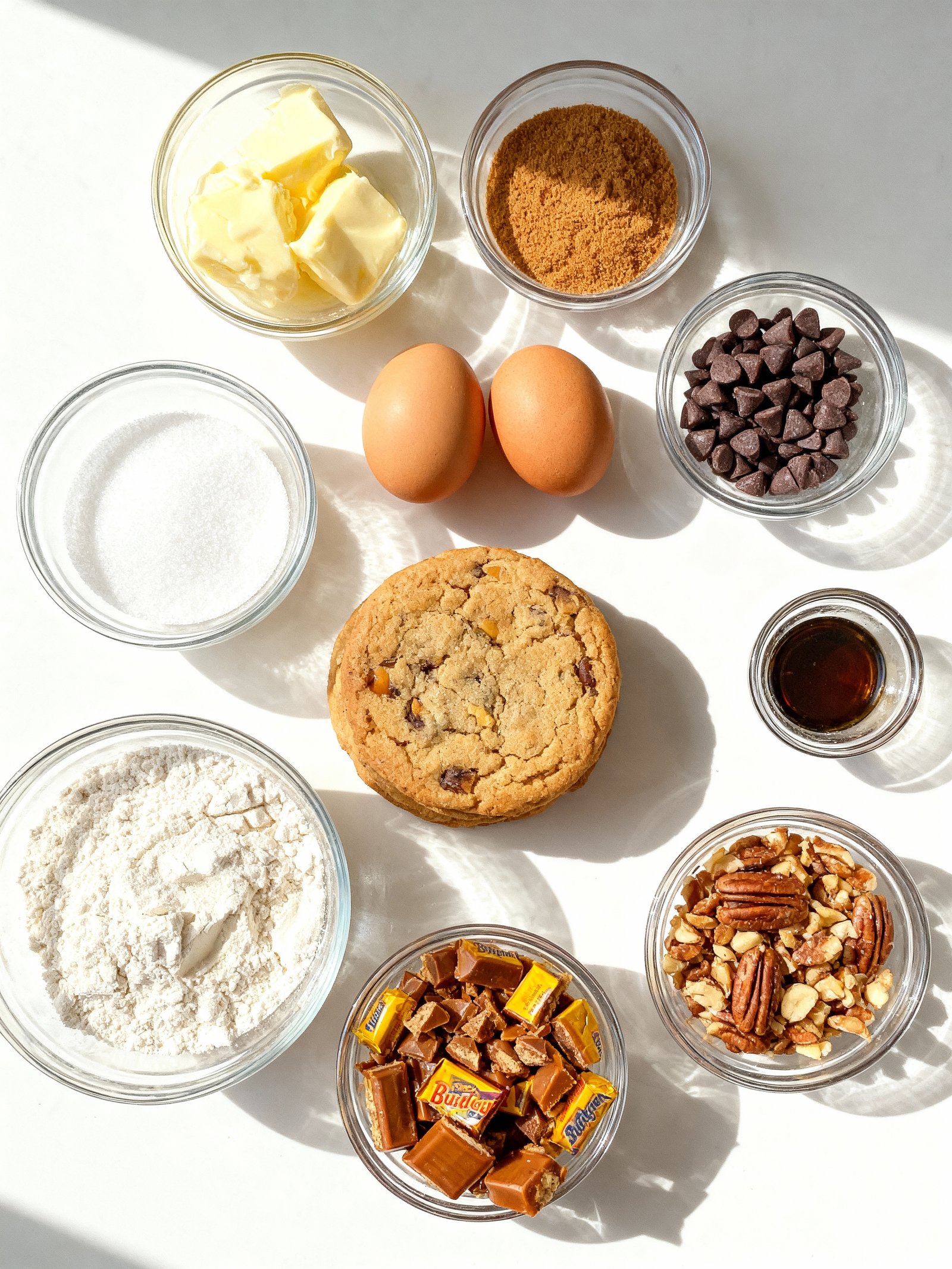Butterfinger Caramel Crunch Cookies ingredients