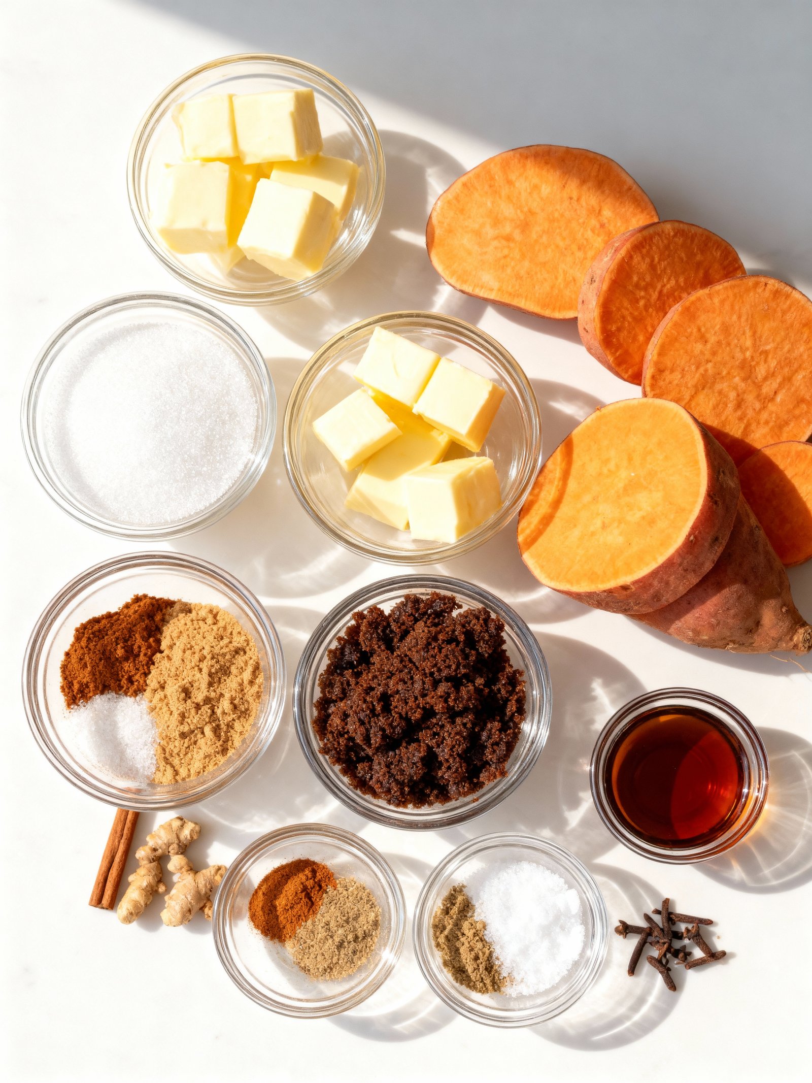 Candied Yams ingredients