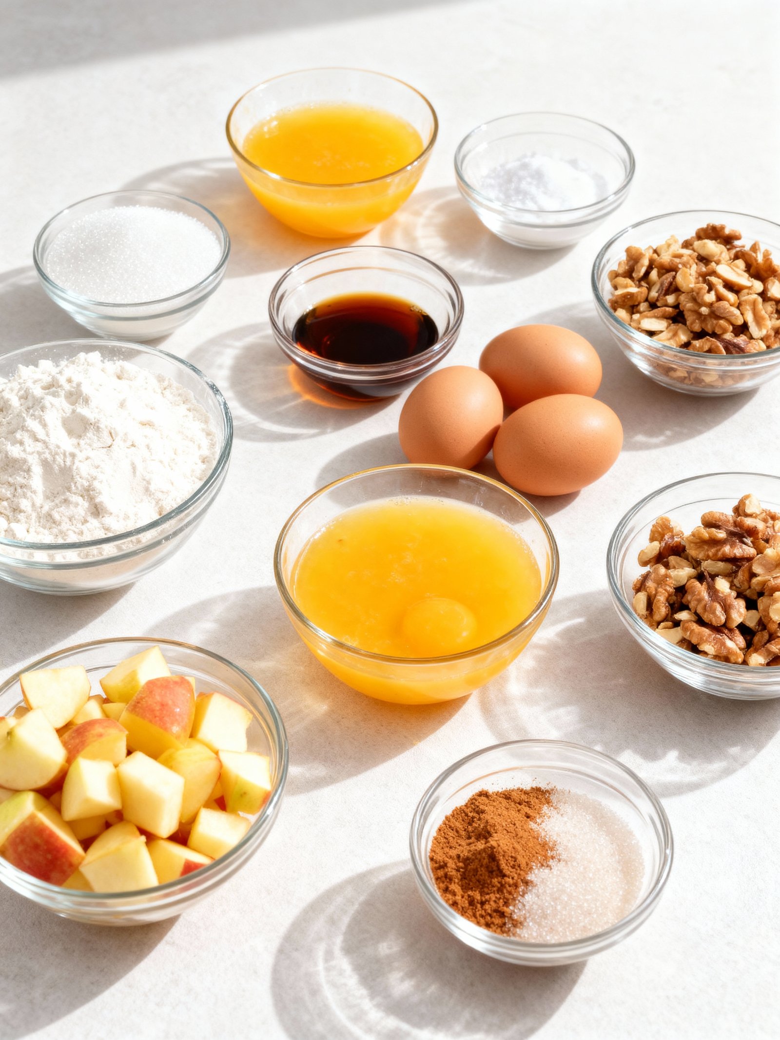 Caramel Apple Bundt Cake ingredients
