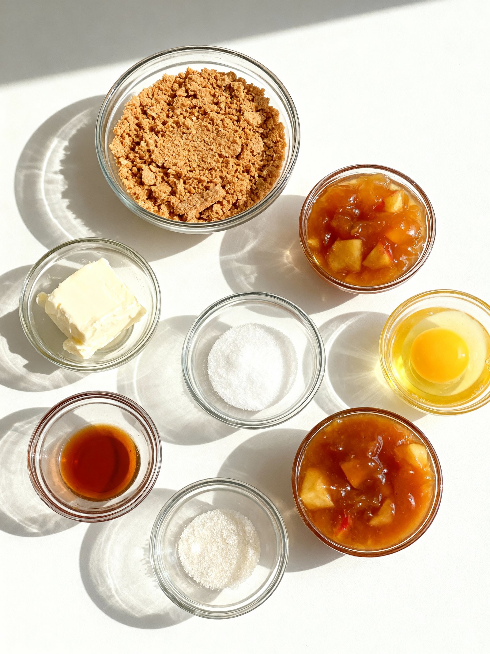 Caramel Apple Cheesecake ingredients