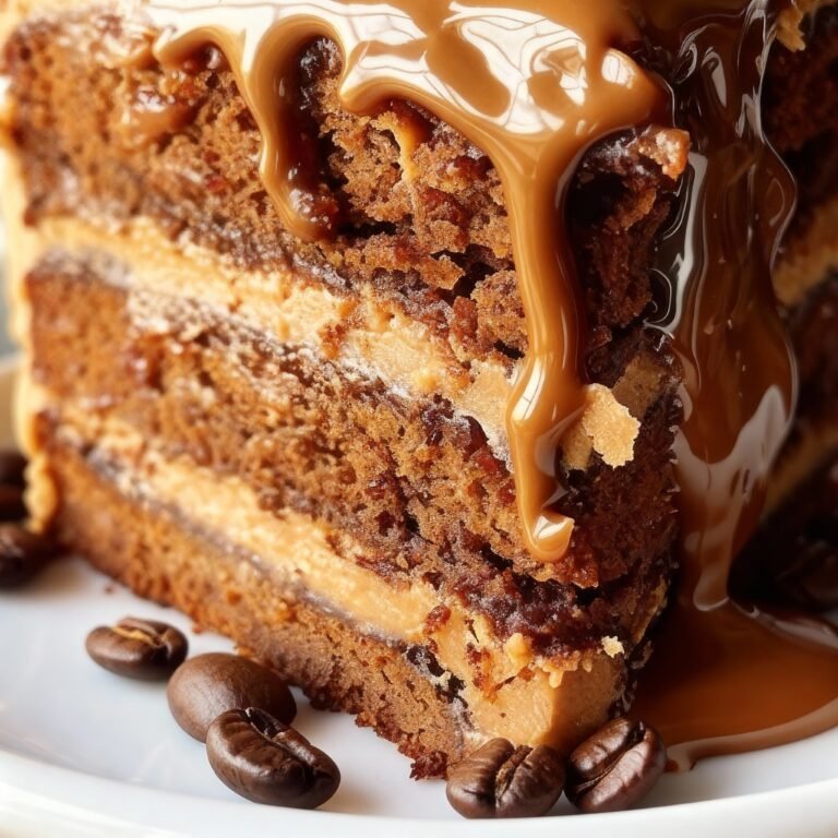 Caramel Coffee Buttercream Cake Recipe