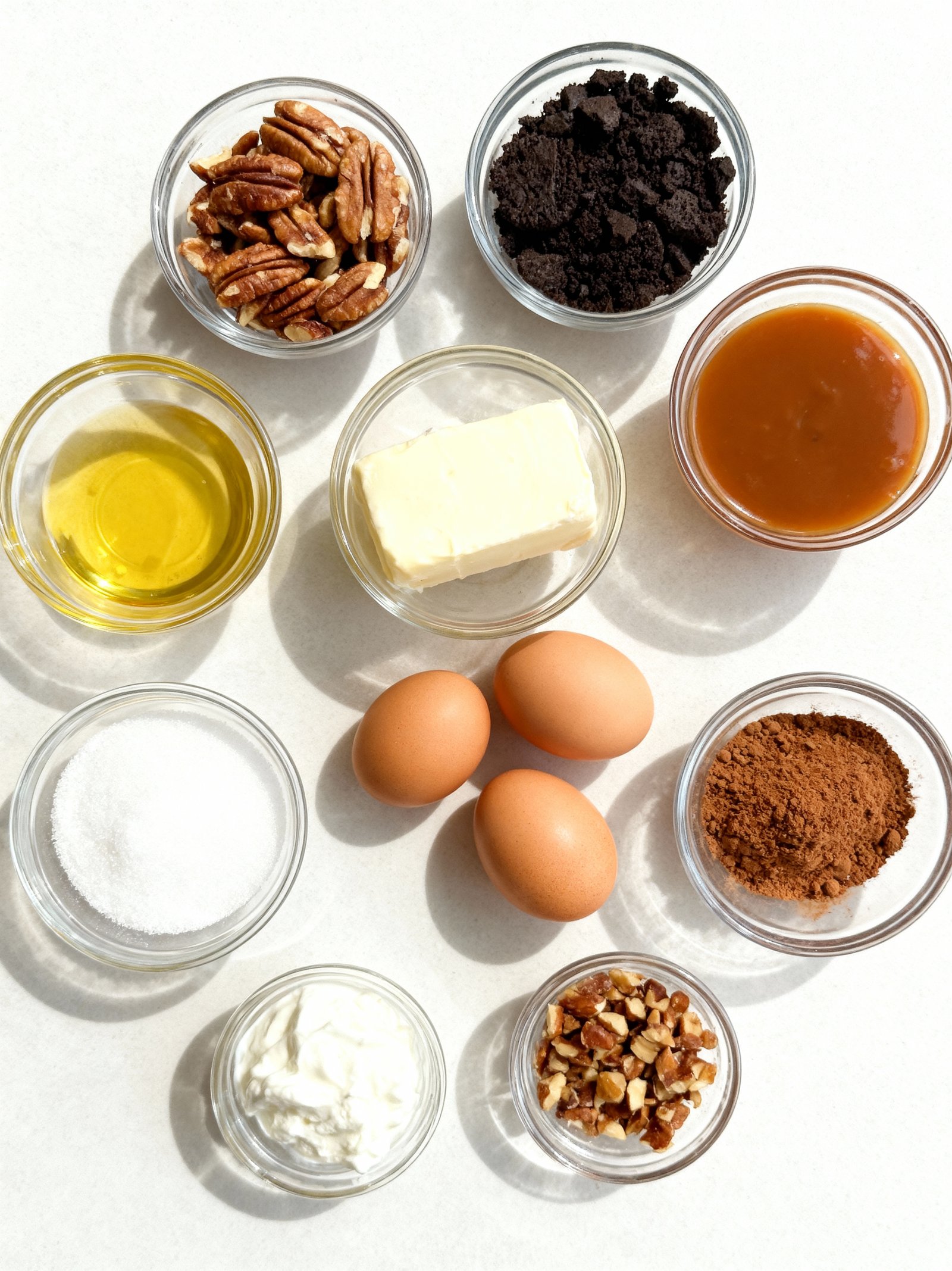 Caramel Pecan Chocolate Cheesecake ingredients