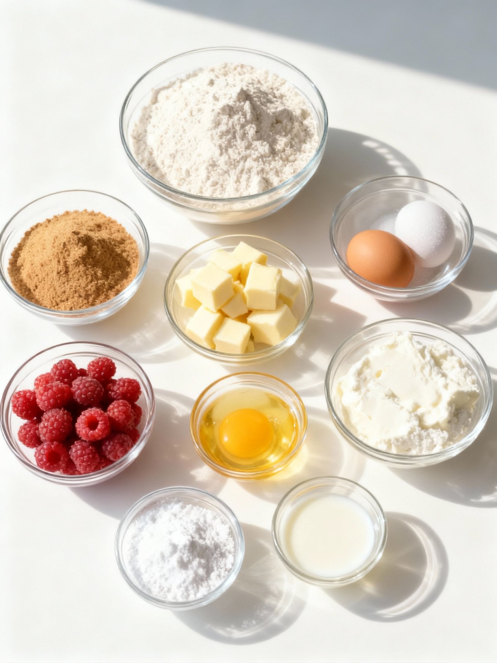 Chocolate Raspberry Cheesecake Crumb Cake ingredients