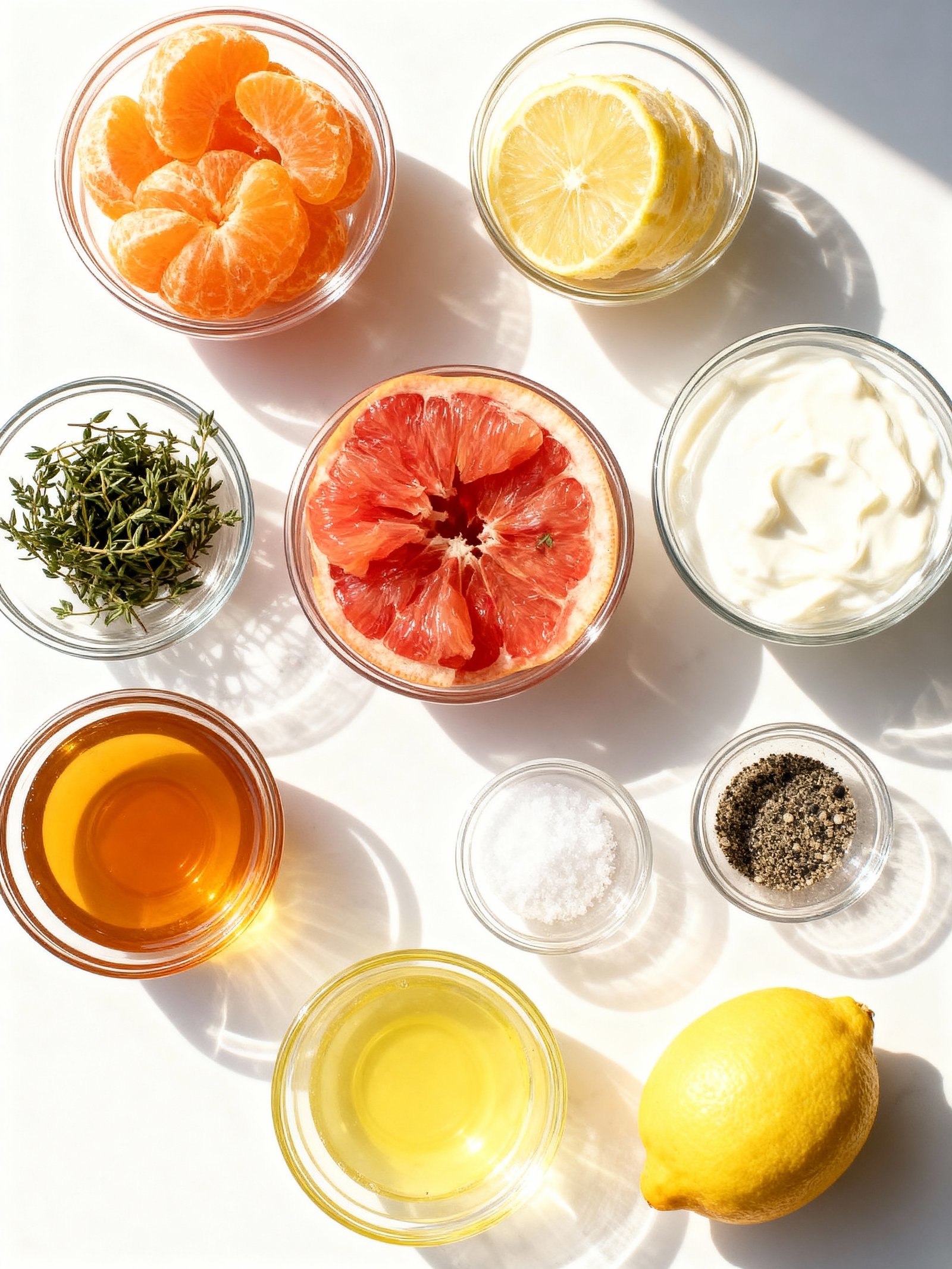 Citrus Salad with Tangy Dressing ingredients