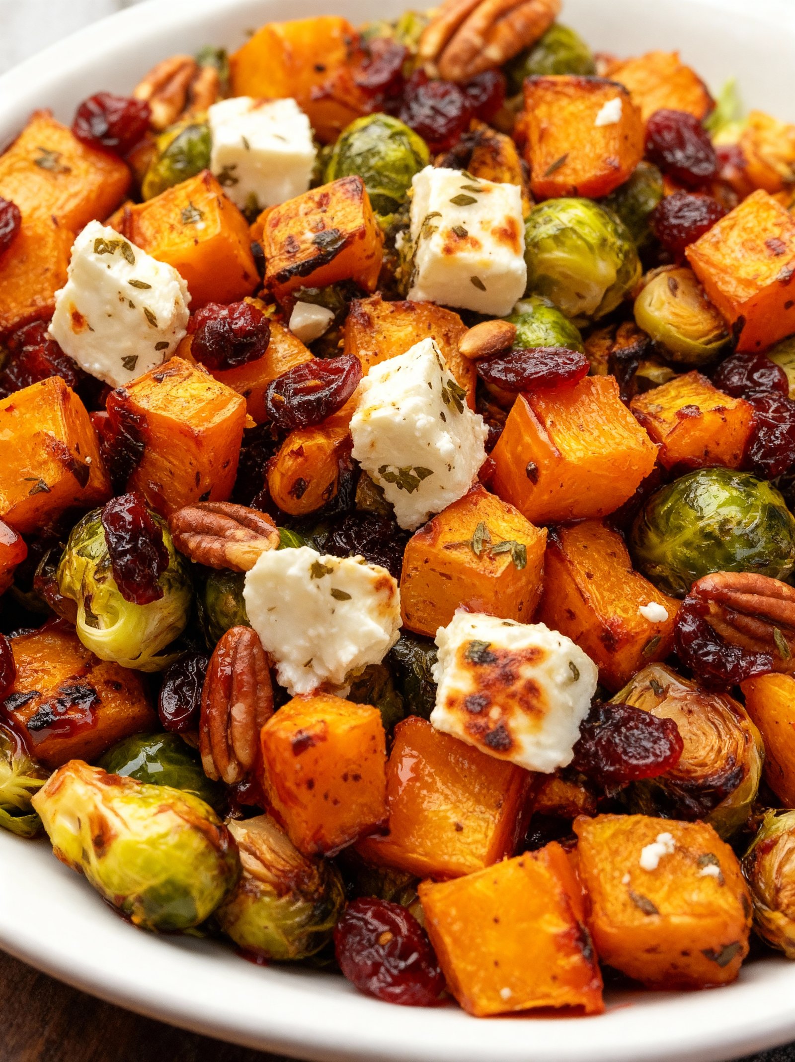 Cranberry Glazed Roasted Vegetable Salad finished