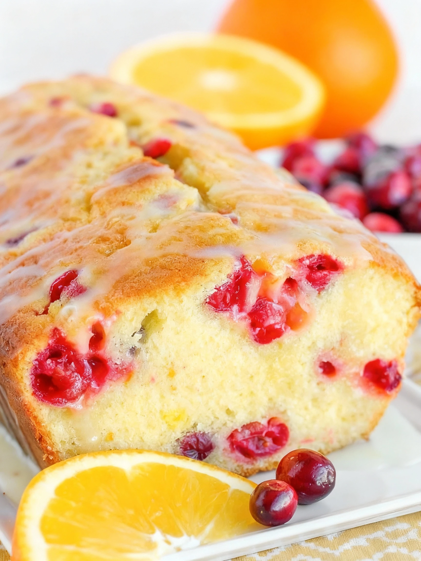 This Cranberry Orange Bread is the perfect blend of tart cranberries and bright citrus Moist, sweet, and bursting wit finished