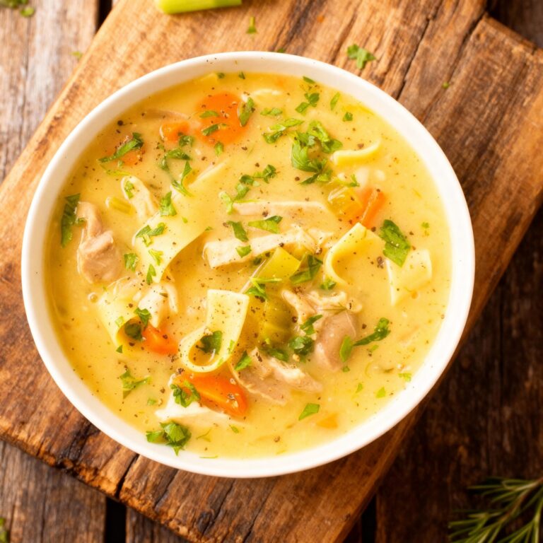 Easy Creamy Chicken Noodle Soup Recipe
