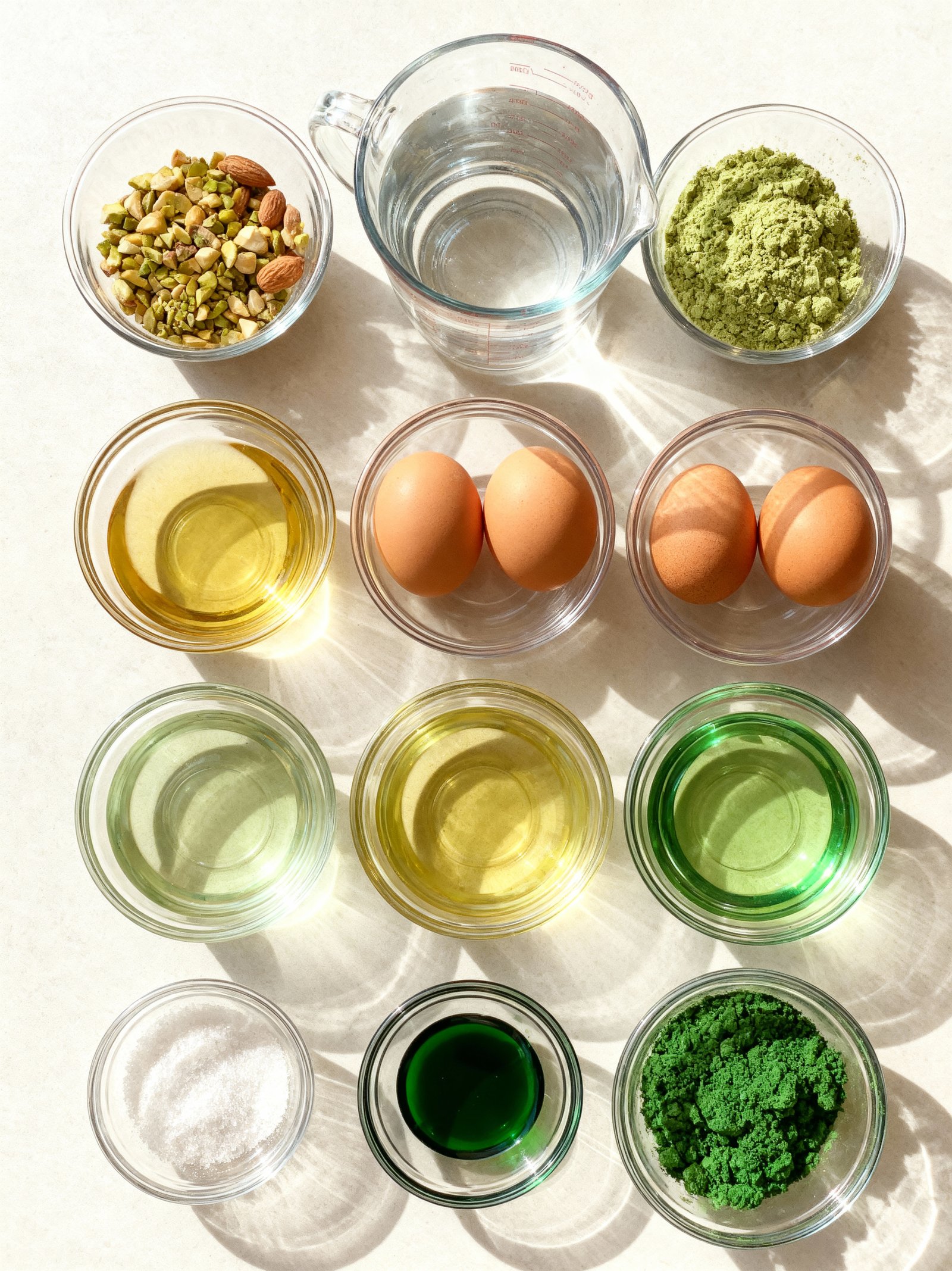 Creamy Pistachio Cake ingredients