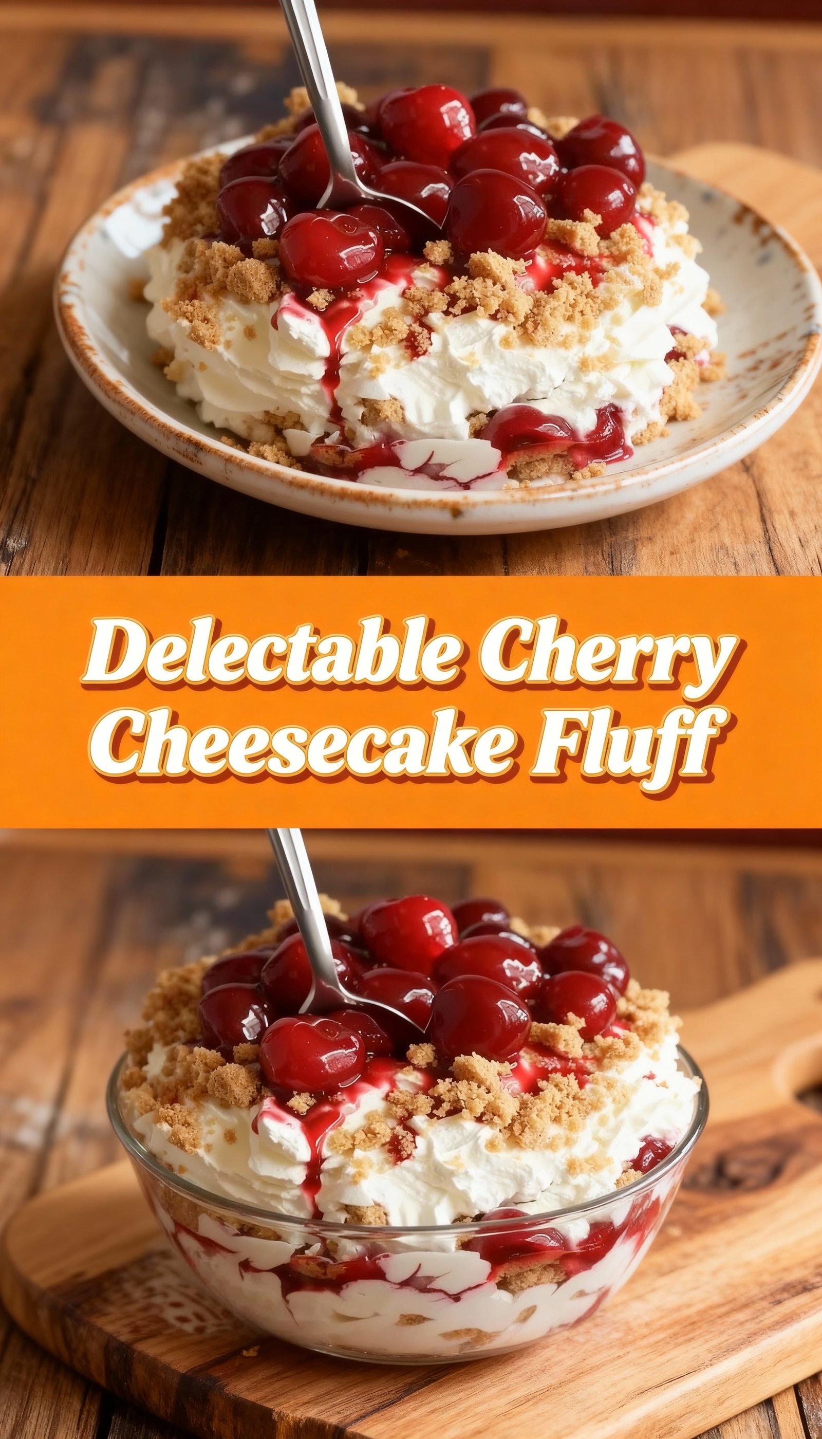 Delectable Cherry Cheesecake Fluff finished