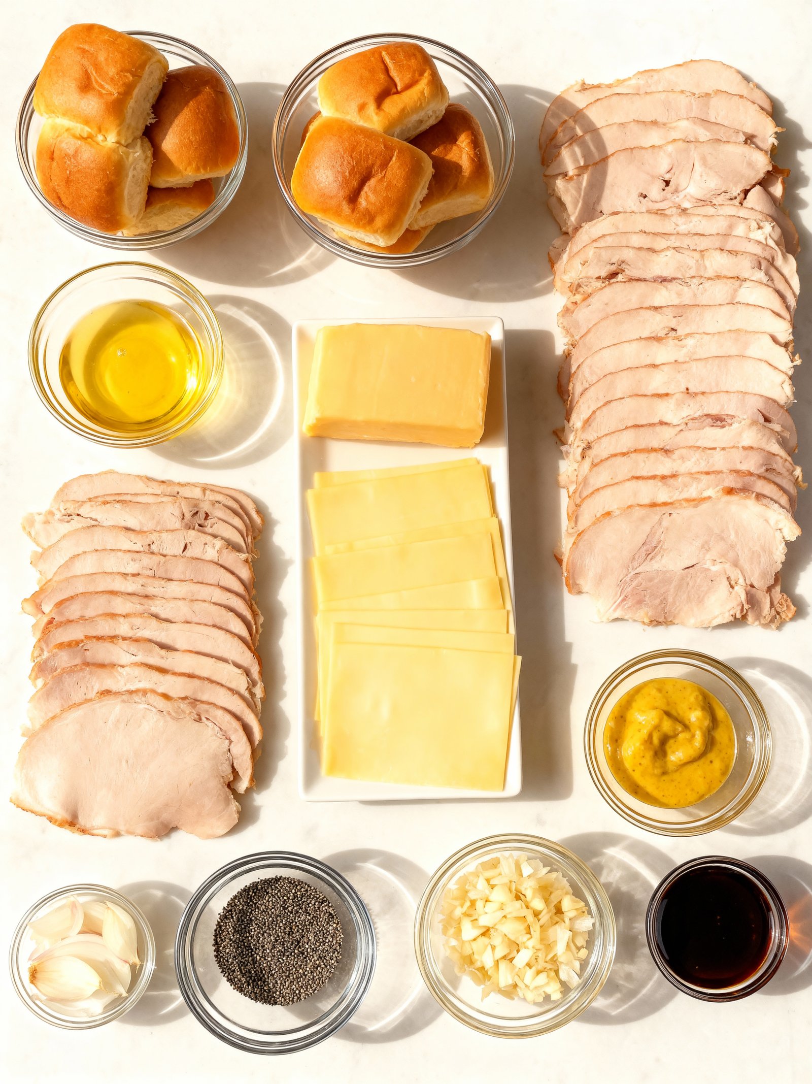 Easy Turkey Sliders ingredients