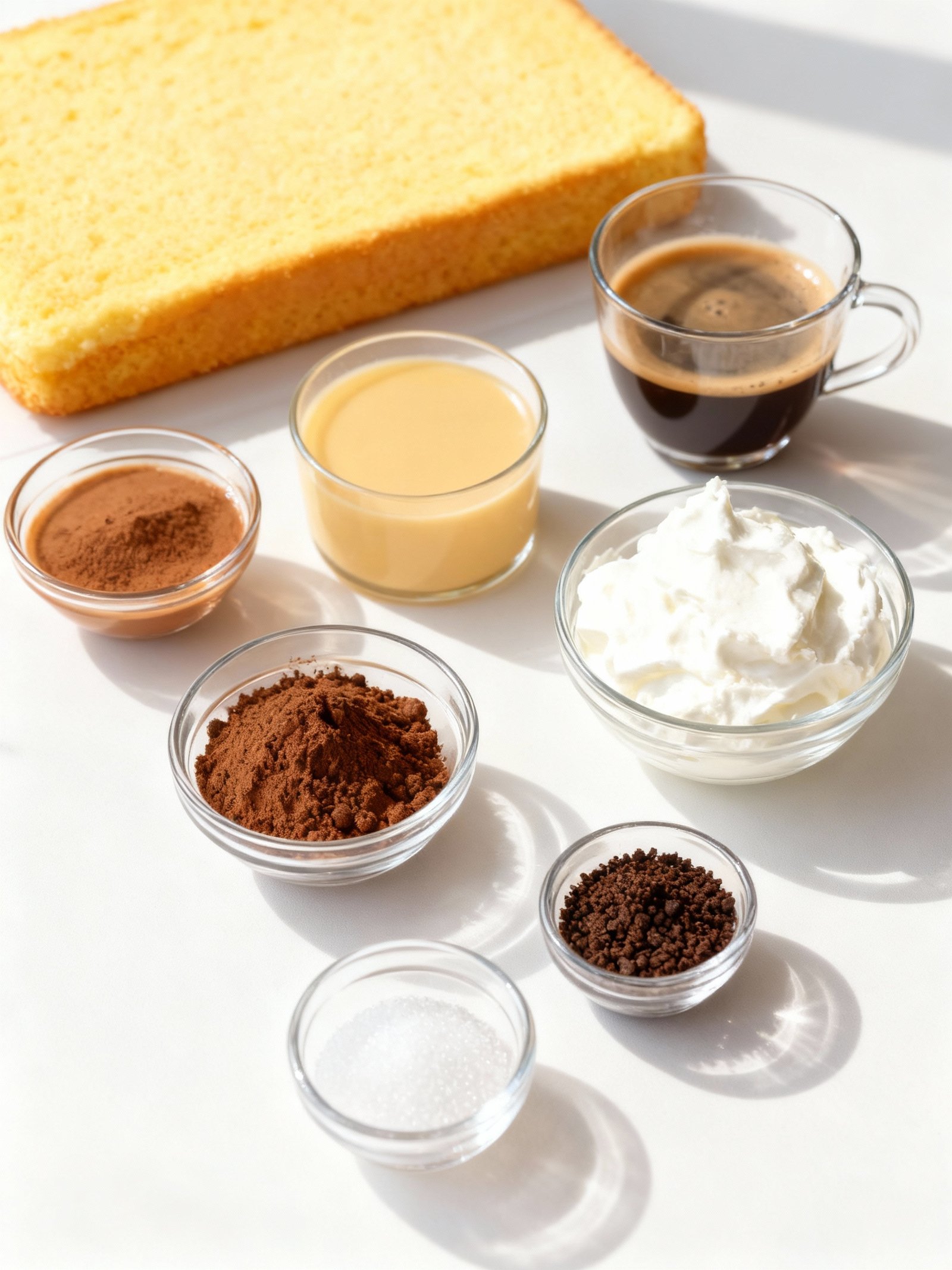 Espresso Infused Mocha Poke Cake ingredients