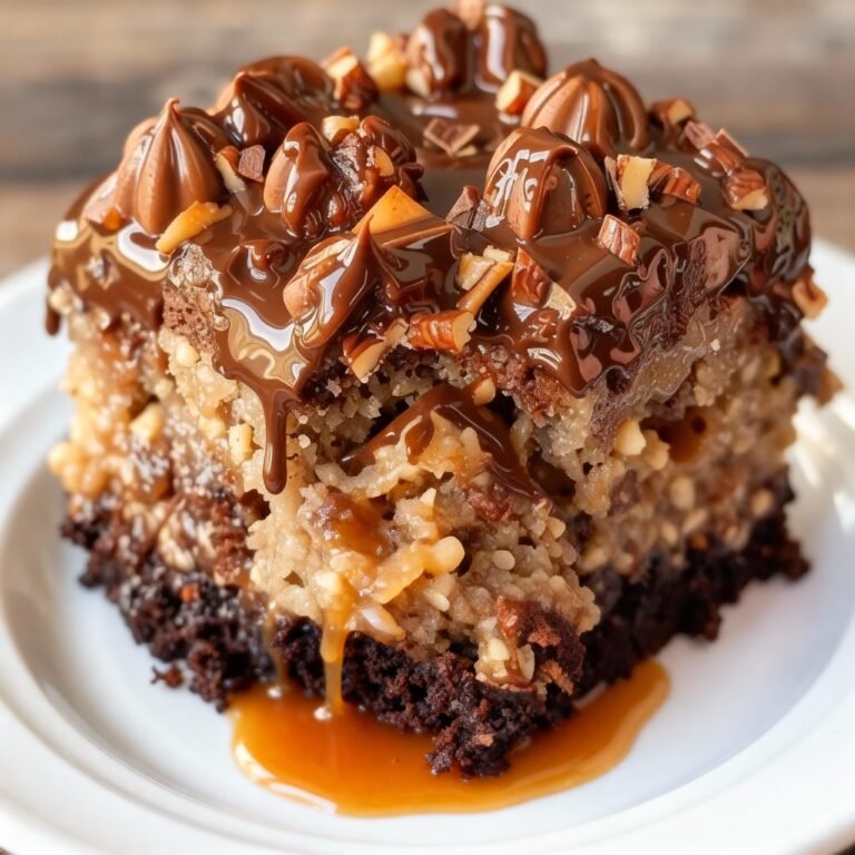 German Chocolate Poke Cake Recipe