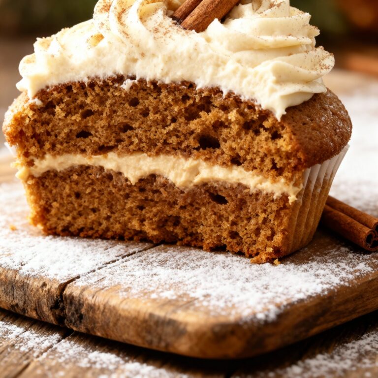 Gingerbread Cupcakes with Cinnamon Frosting Recipe