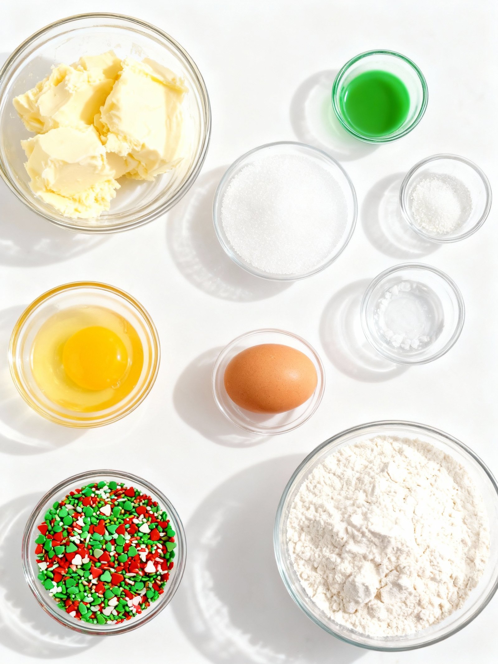 Grinch Cookies ingredients