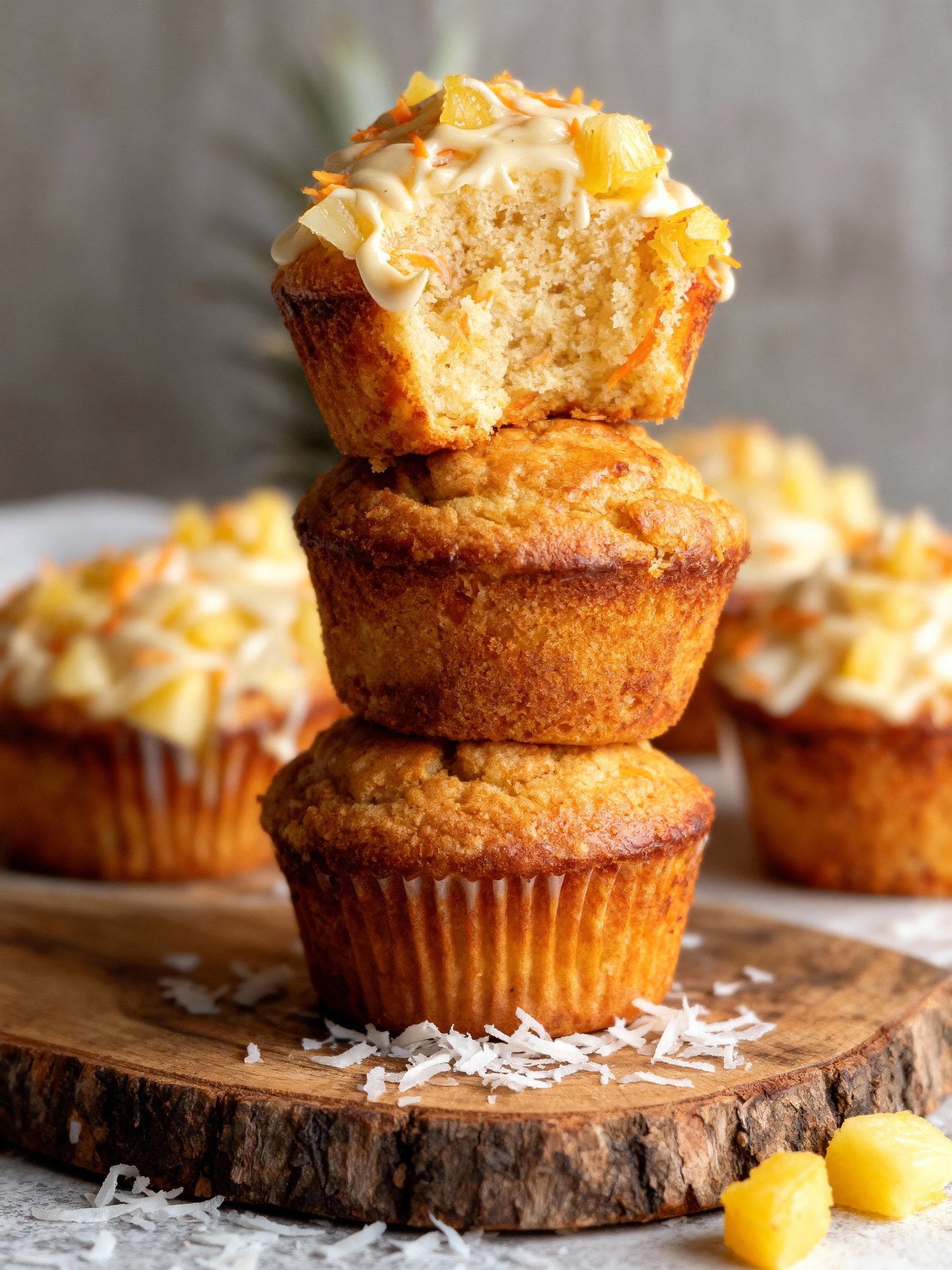 Hawaiian Pineapple Carrot Muffins finished