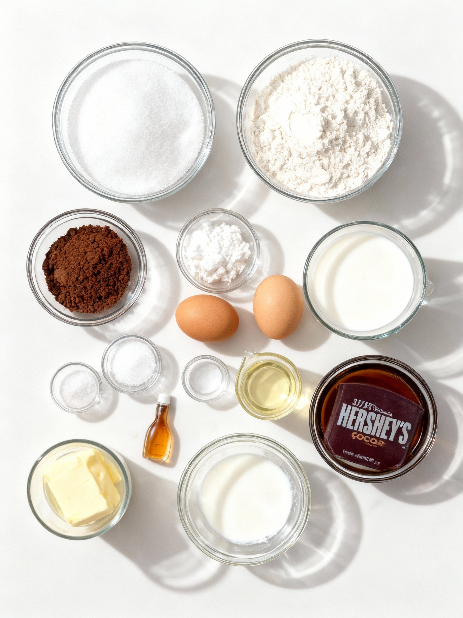 Hershey Chocolate Cake ingredients