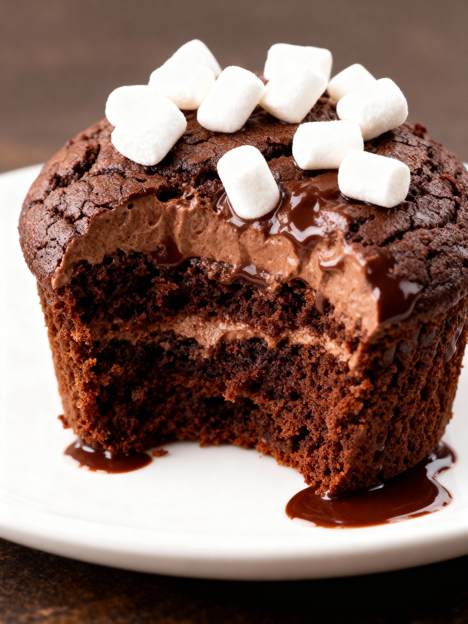 Hot Cocoa Cupcakes finished