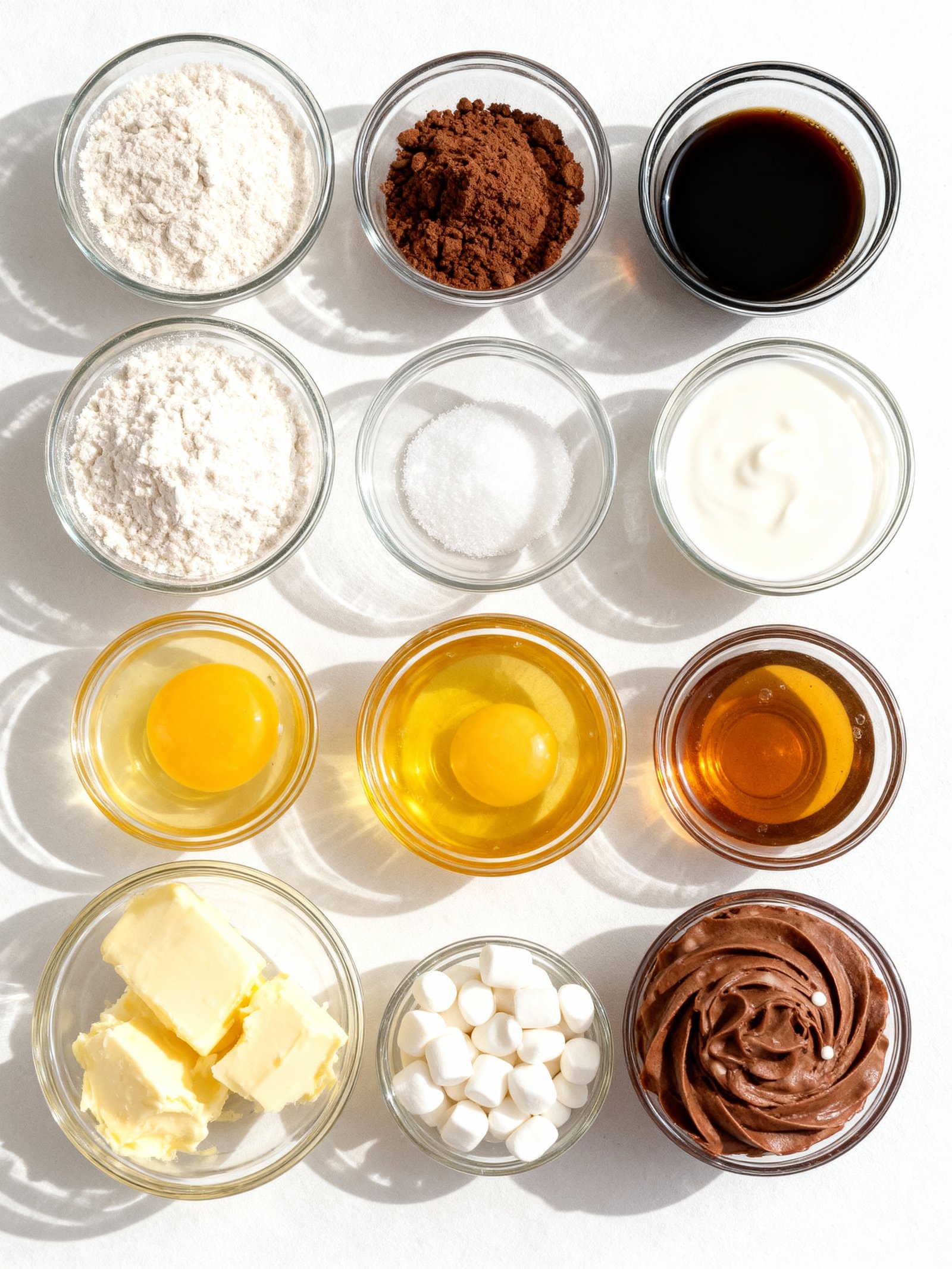 Hot Cocoa Cupcakes ingredients