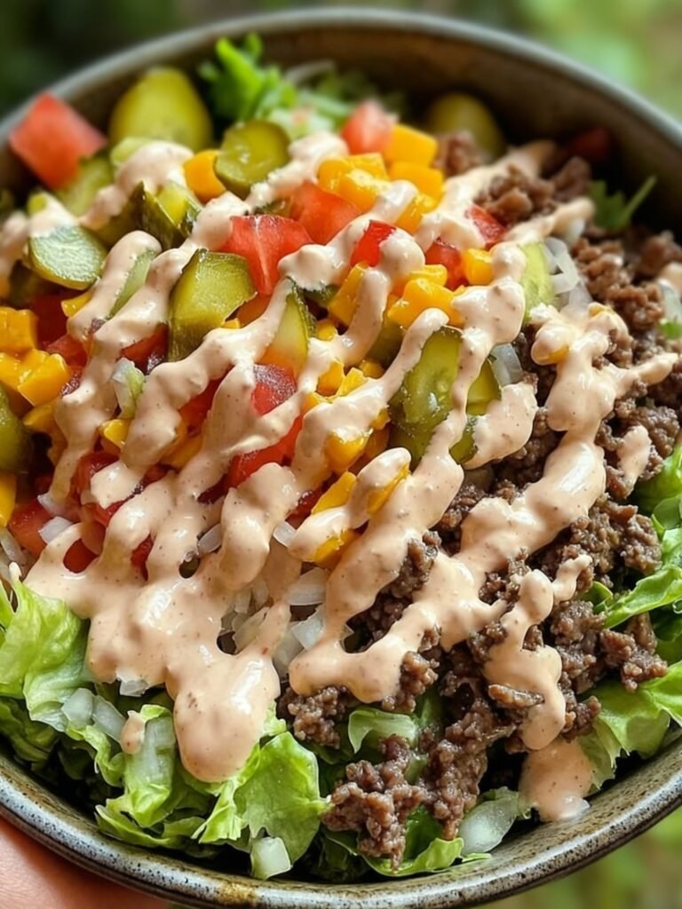 Keto Big Mac Salad Recipe