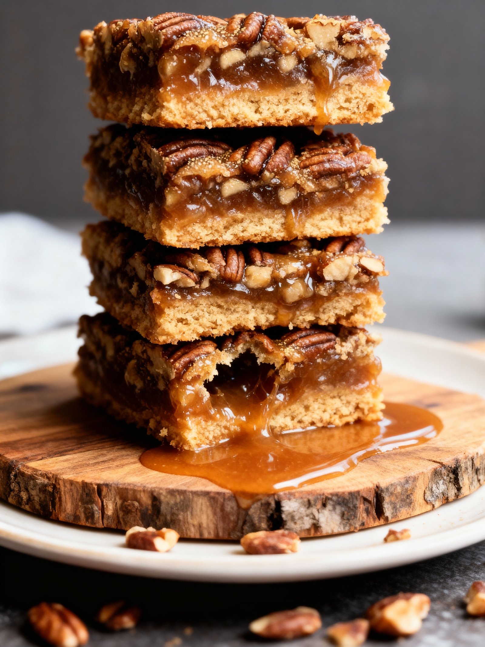 Lazy Girl Pecan Pie Bars finished