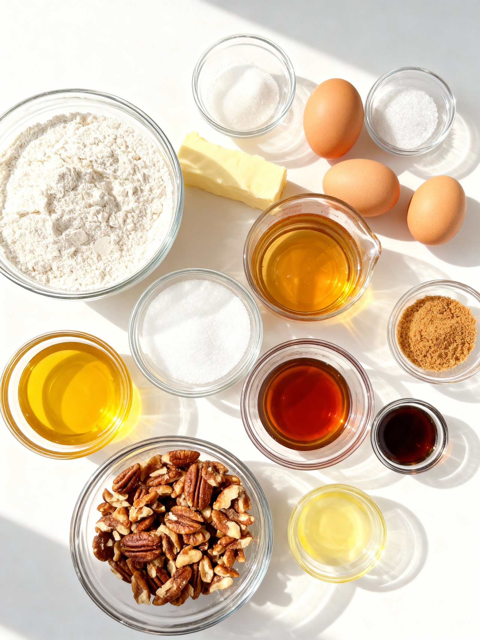 Lazy Girl Pecan Pie Bars ingredients