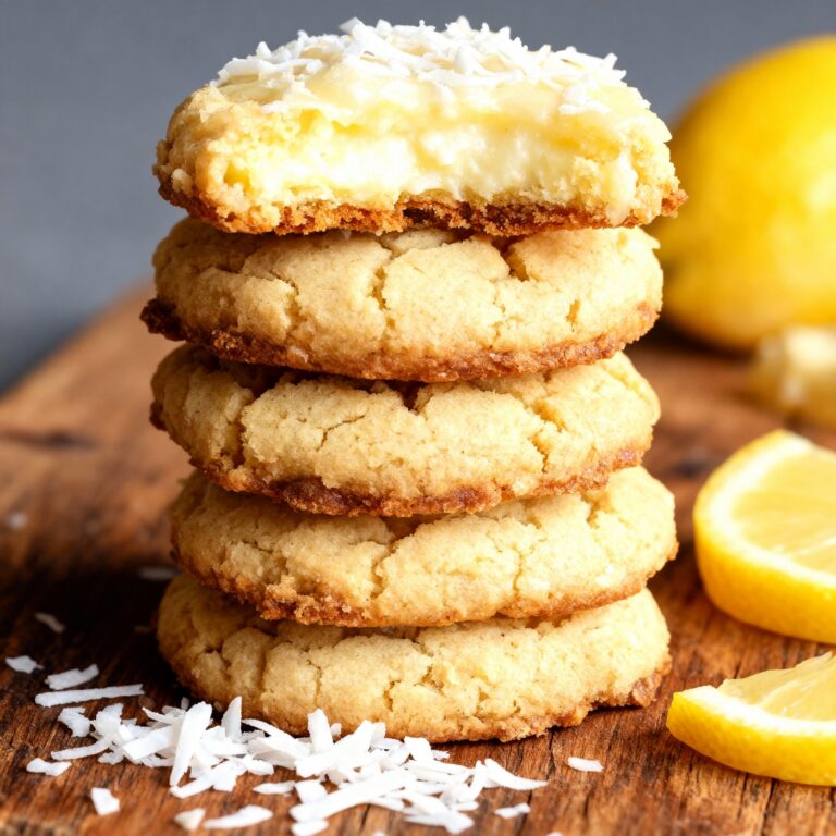 Lemon Coconut Cheesecake Cookies Recipe