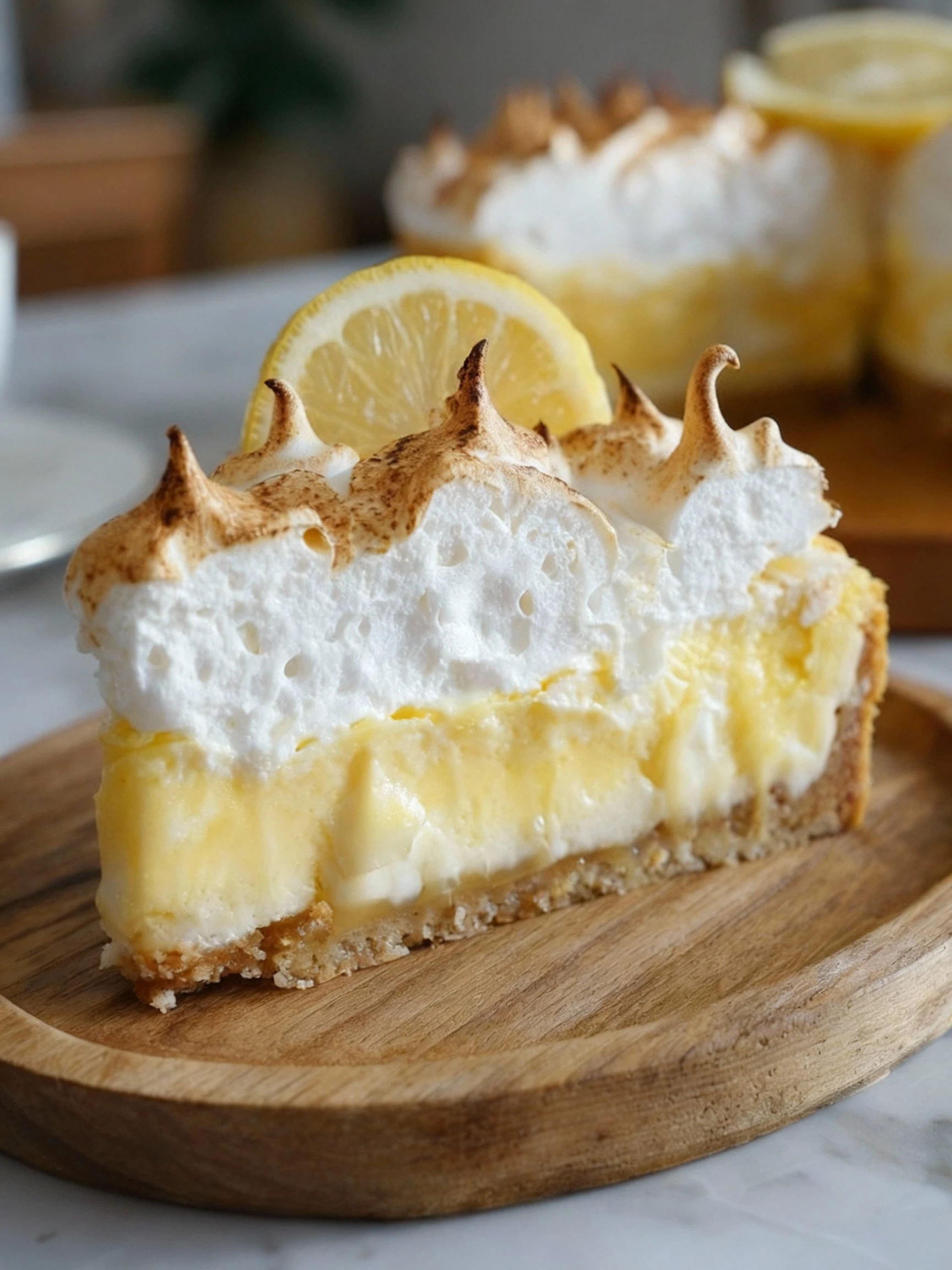 Lemon Meringue Cheesecake finished