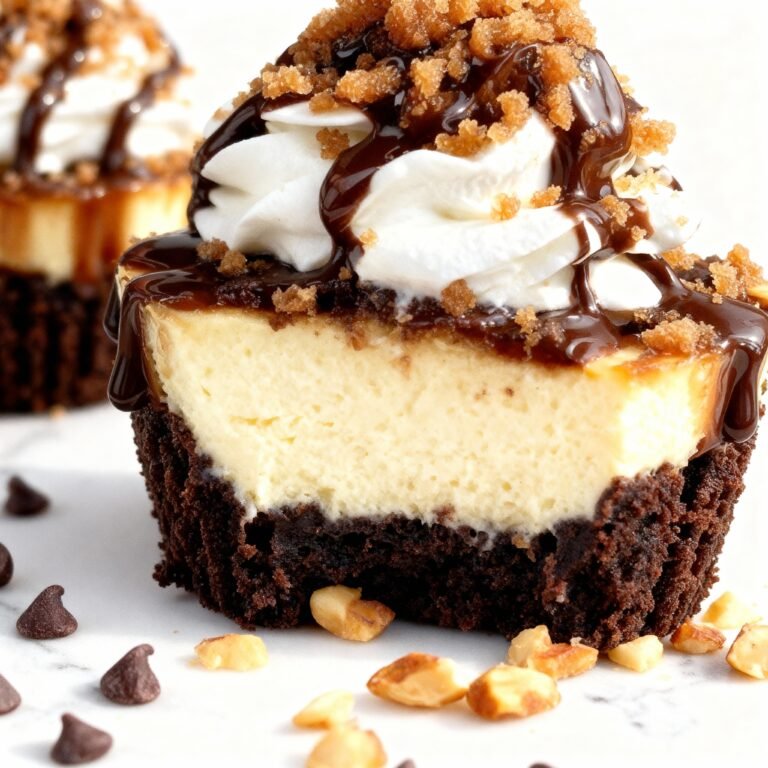 Loaded Brownie Cheesecake Cup Recipe