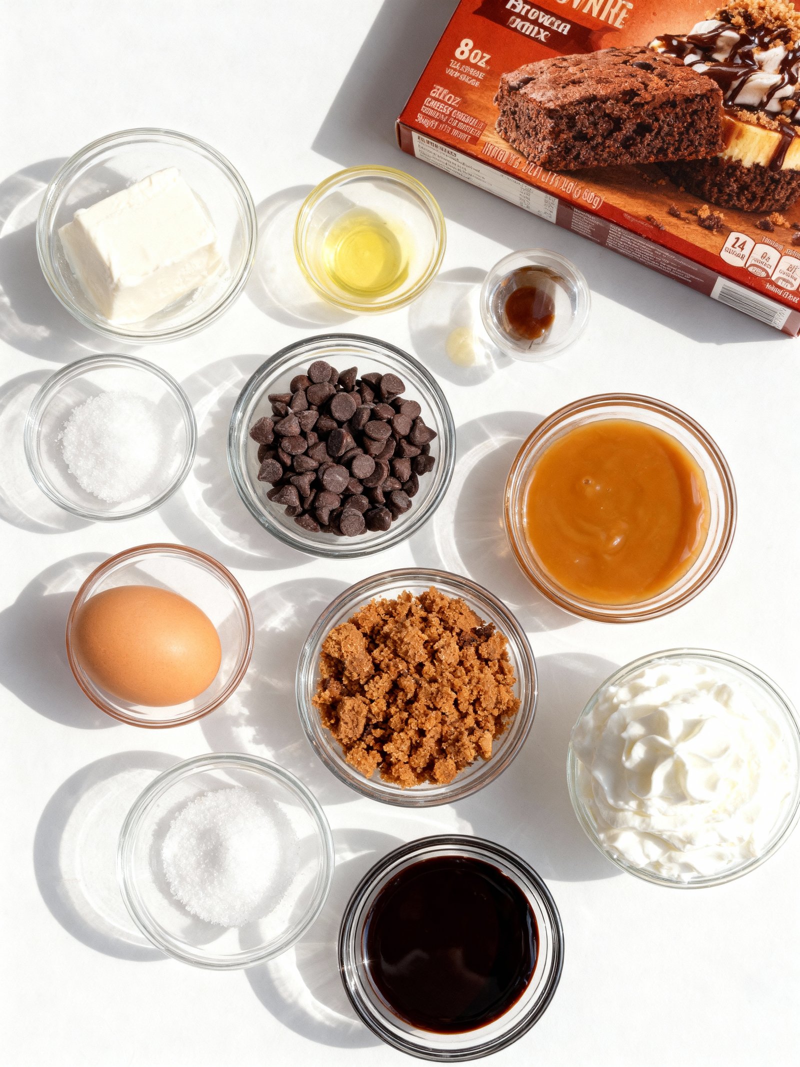 Loaded Brownie Cheesecake Cup ingredients