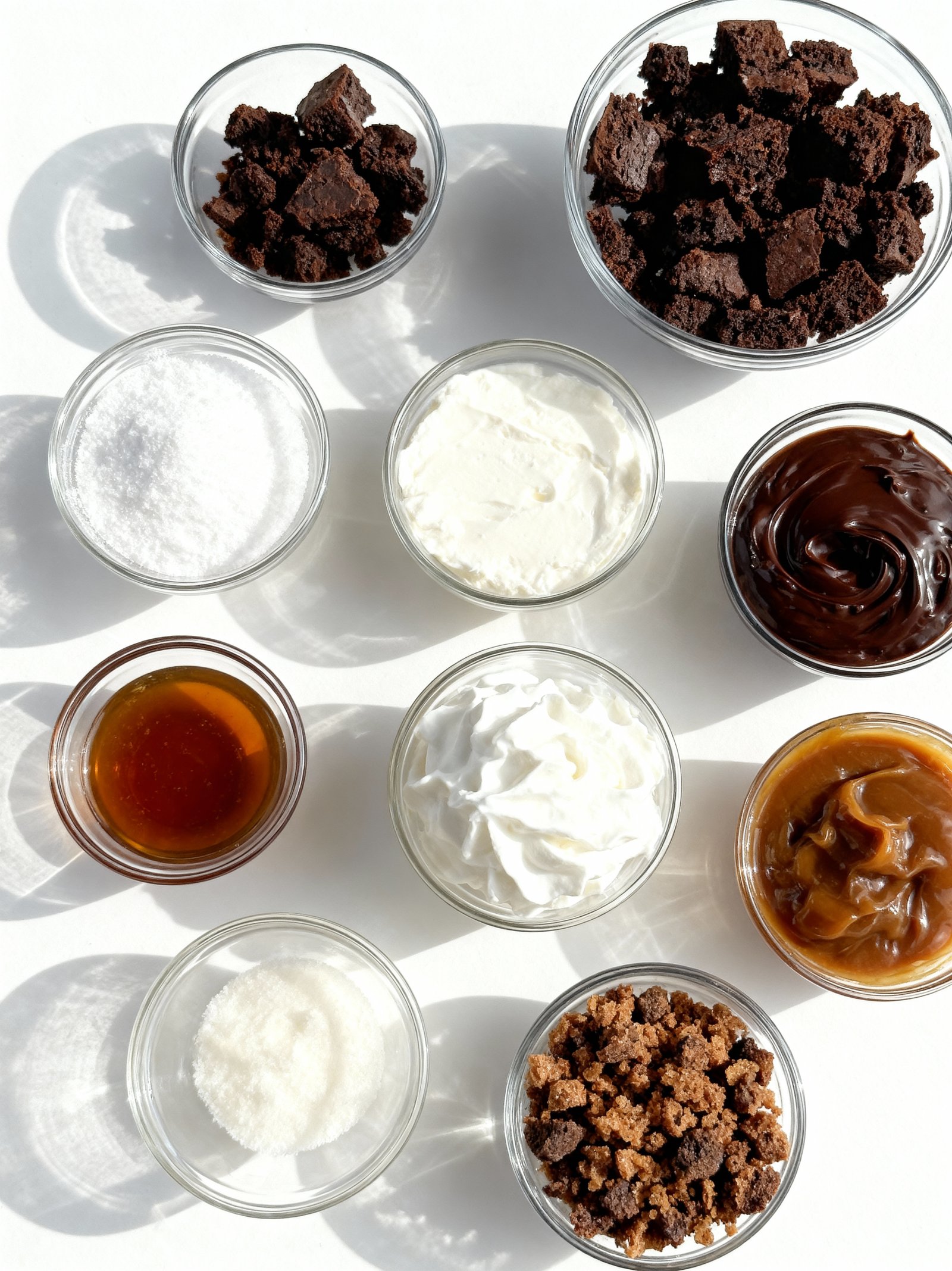 Loaded Brownie Cheesecake Cup ingredients