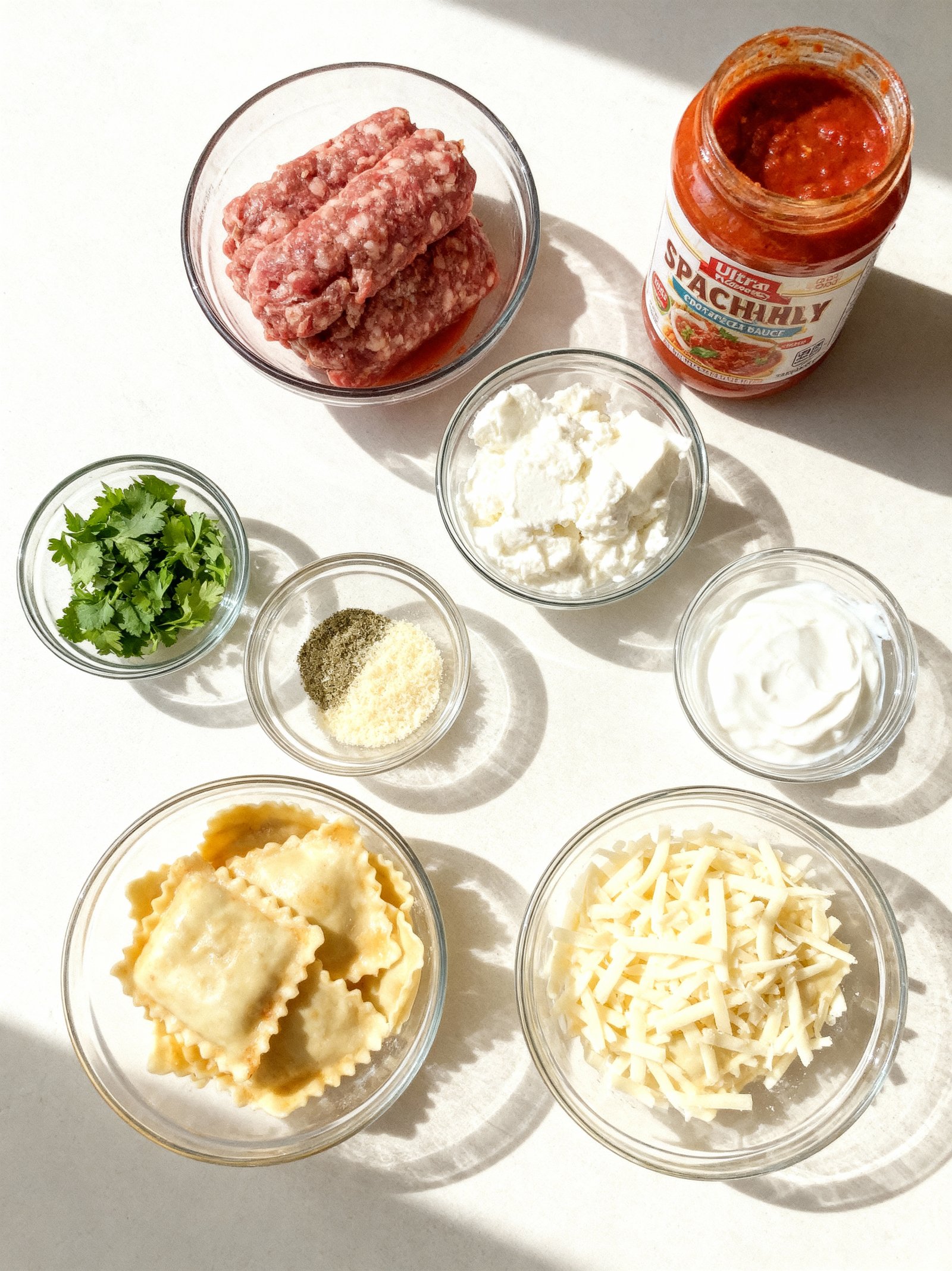 Million Dollar Ravioli Casserole ingredients