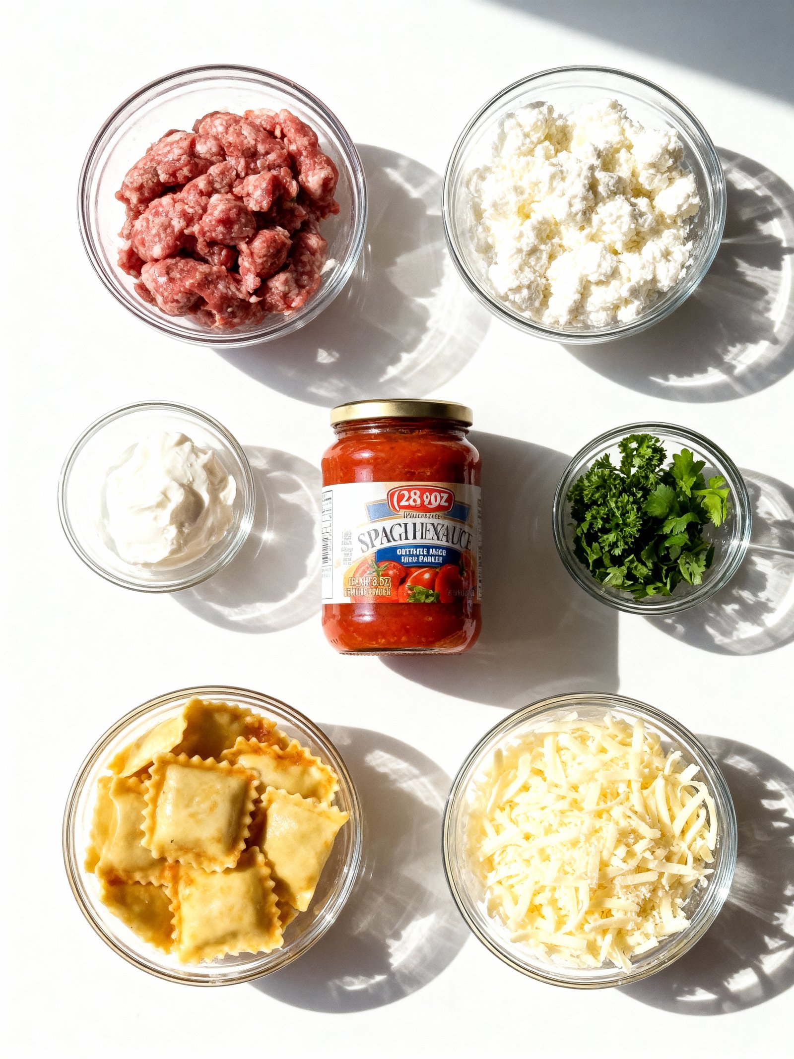 Million Dollar Ravioli Casserole ingredients