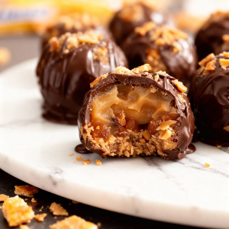 No Bake Butterfinger Truffles Recipe