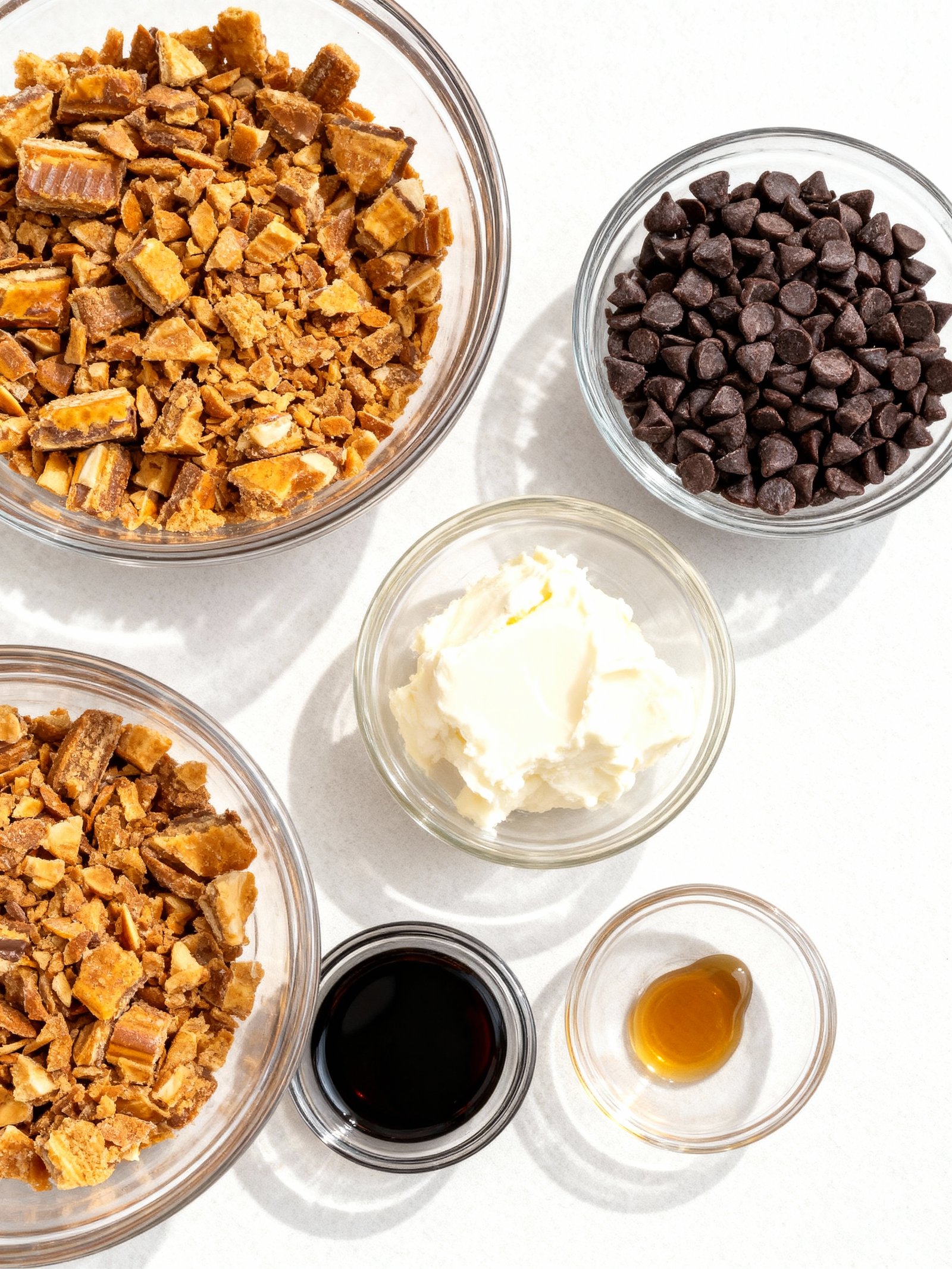 No Bake Butterfinger Truffles ingredients