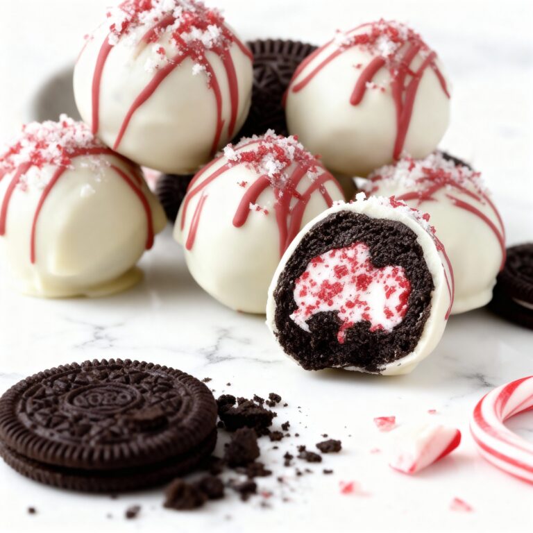 No Bake Peppermint Oreo Truffles Recipe