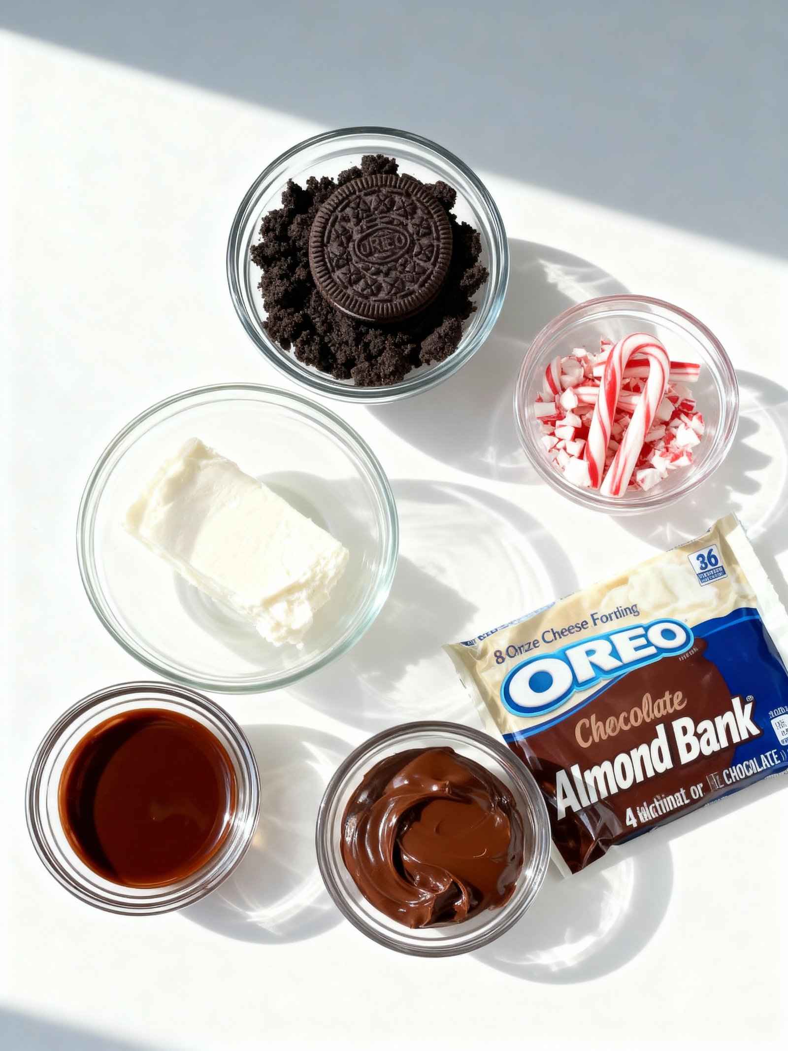 No Bake Peppermint Oreo Truffles ingredients