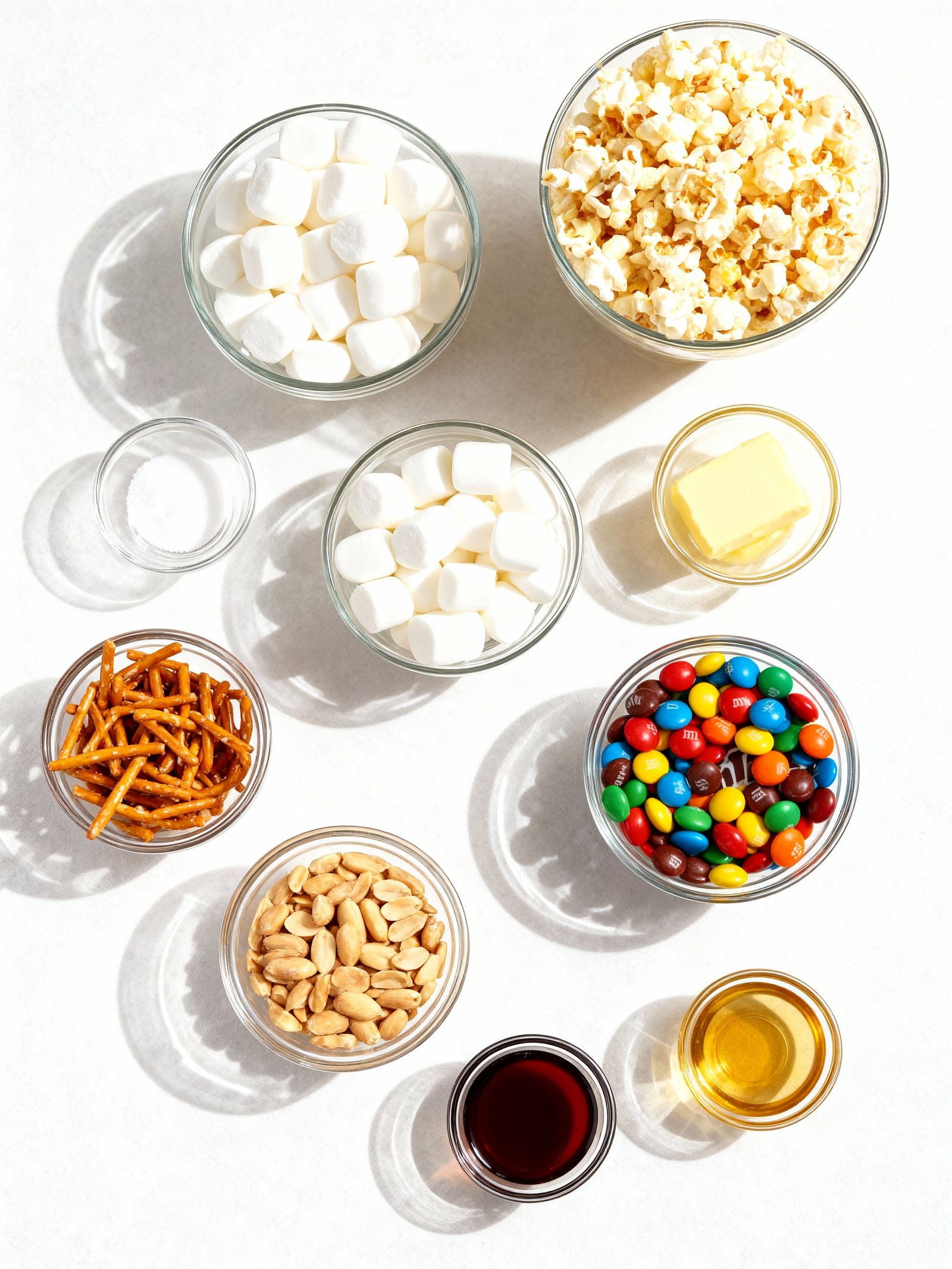 No Bake Popcorn Cake ingredients