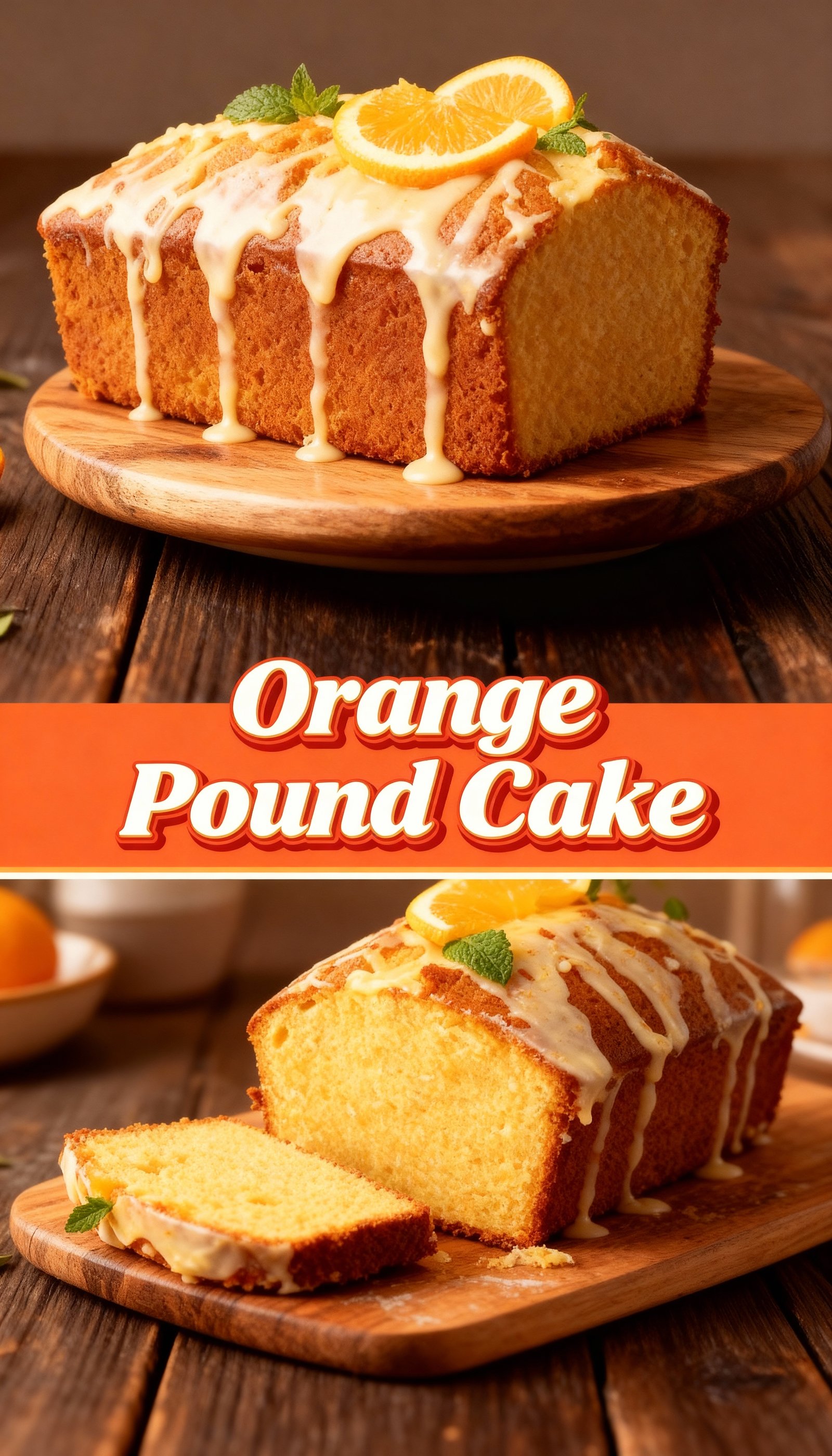 Orange Pound Cake finished