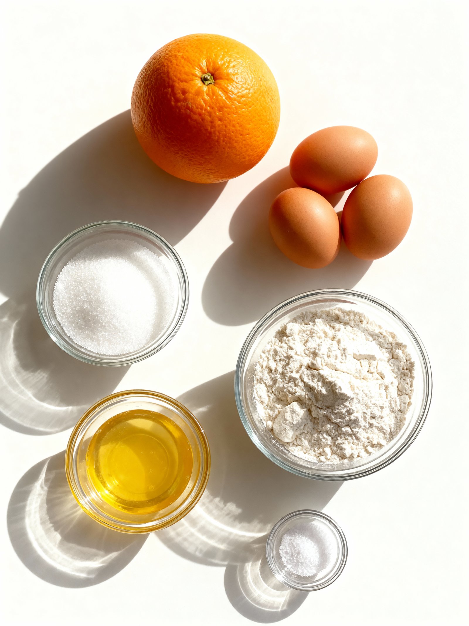 Orange Pound Cake ingredients