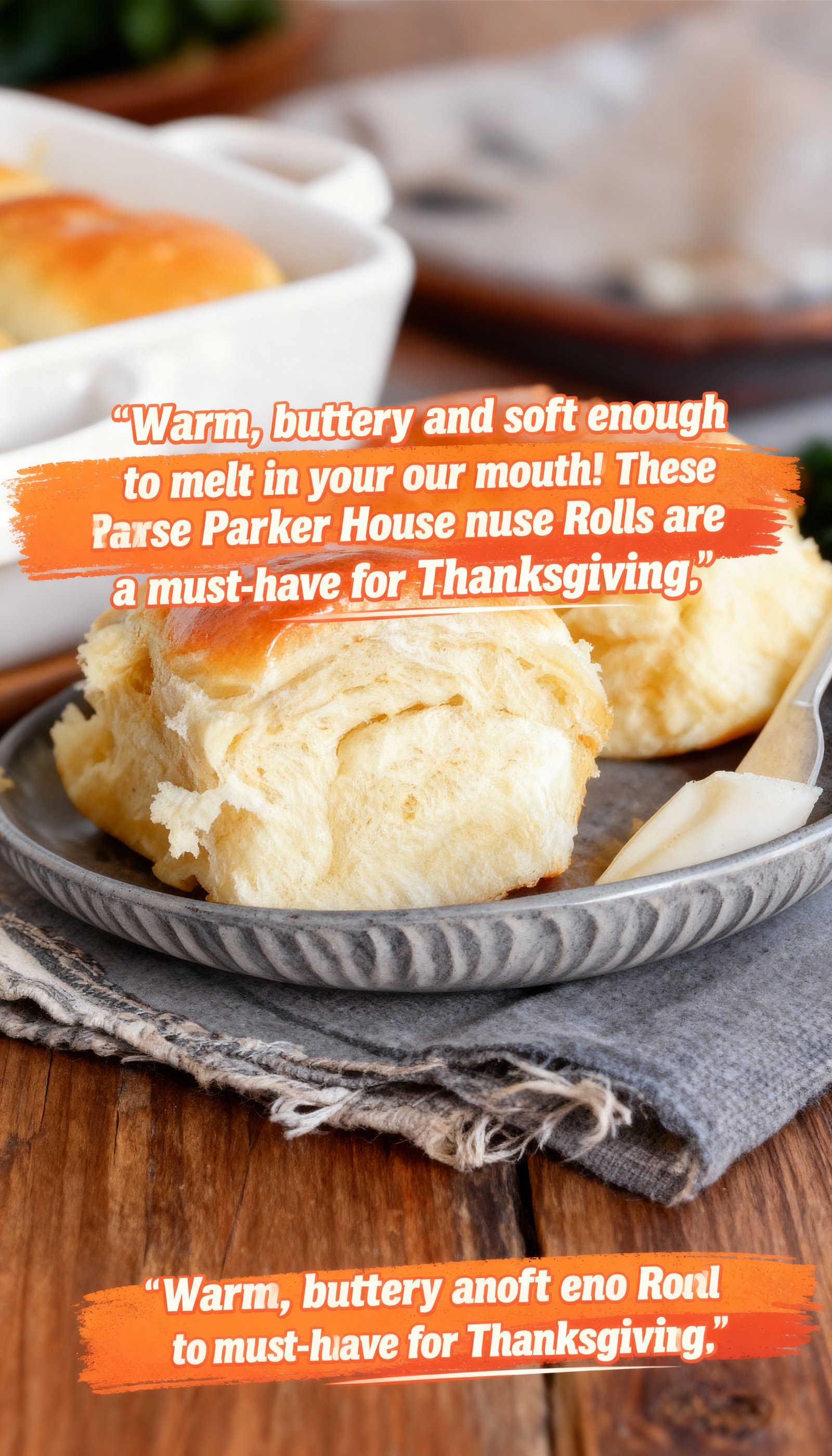 Warm, buttery and soft enough to melt in your mouth. These Parker House Rolls are a must-have for Thanksgiving, Christmas, or any holiday dinner. finished