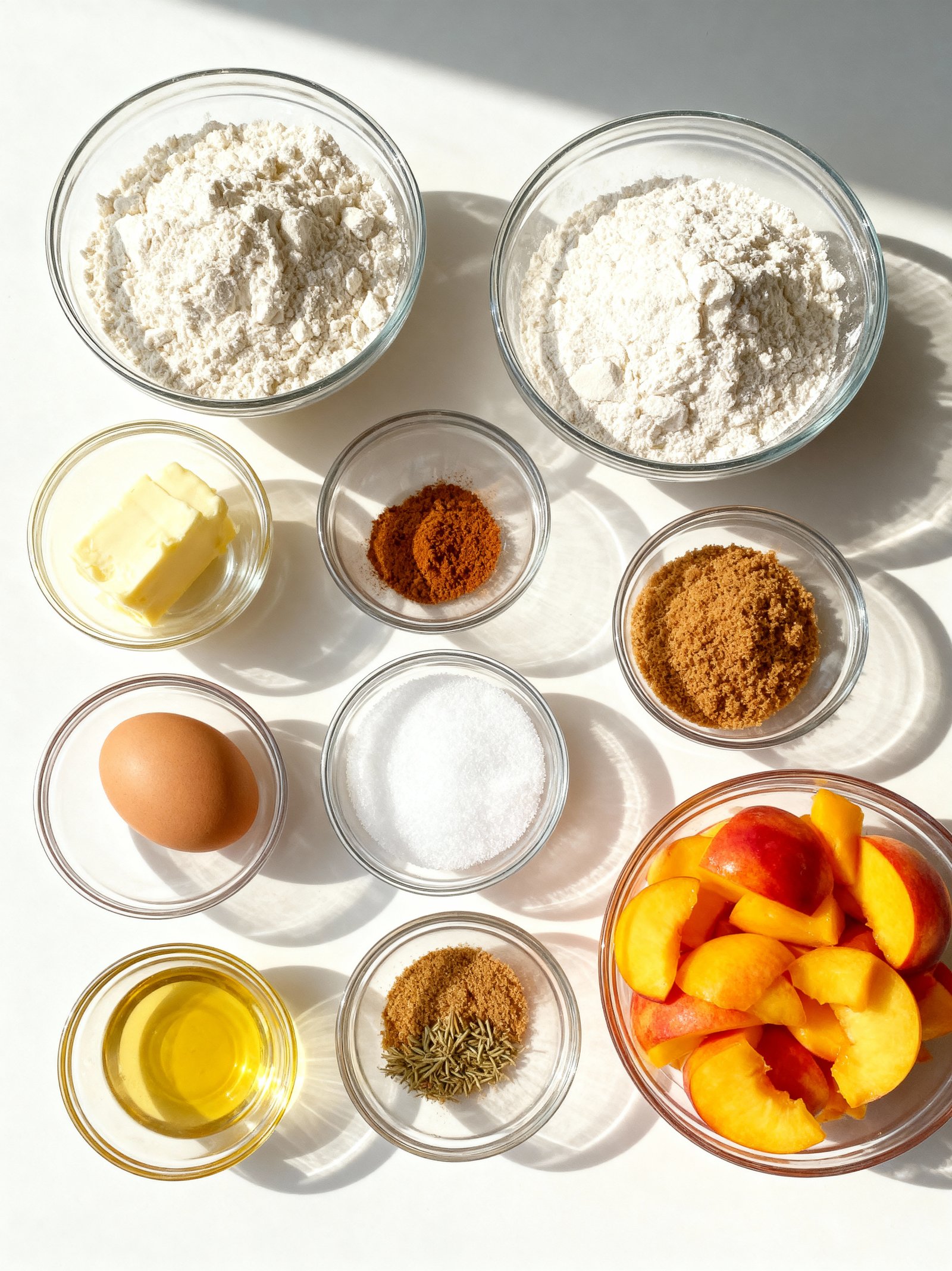 Peach Cobbler Cookies ingredients